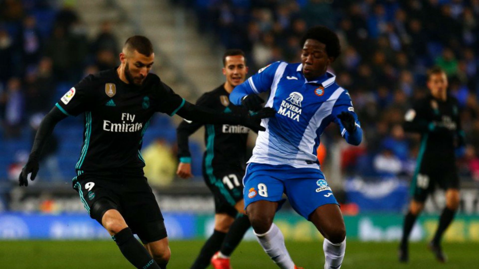 Carlos Sánchez & Benzema RC Espanyol vs Real Madrid Liga 270218