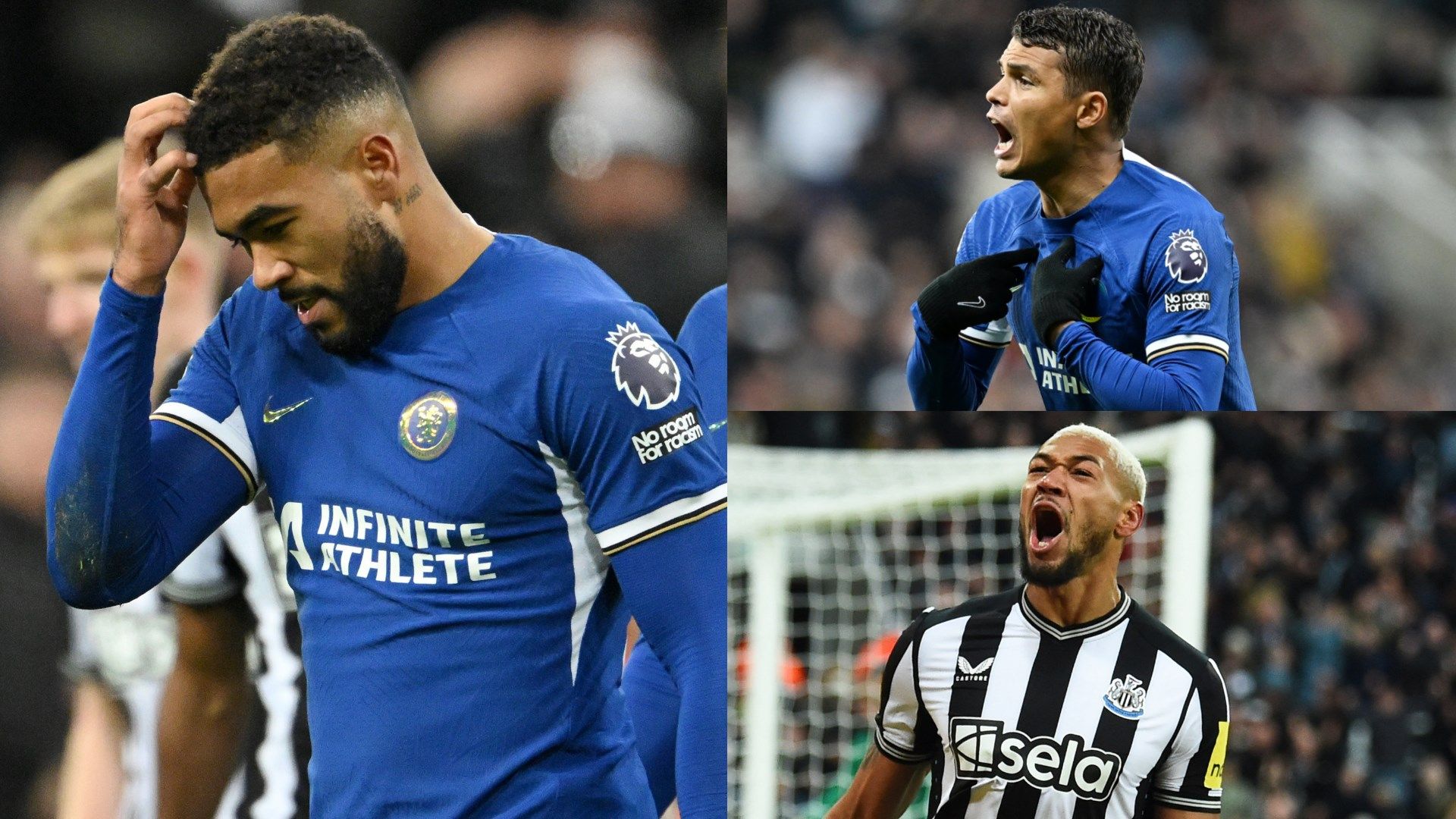 Reece James Thiago Silva Joelinton Chelsea Newcastle