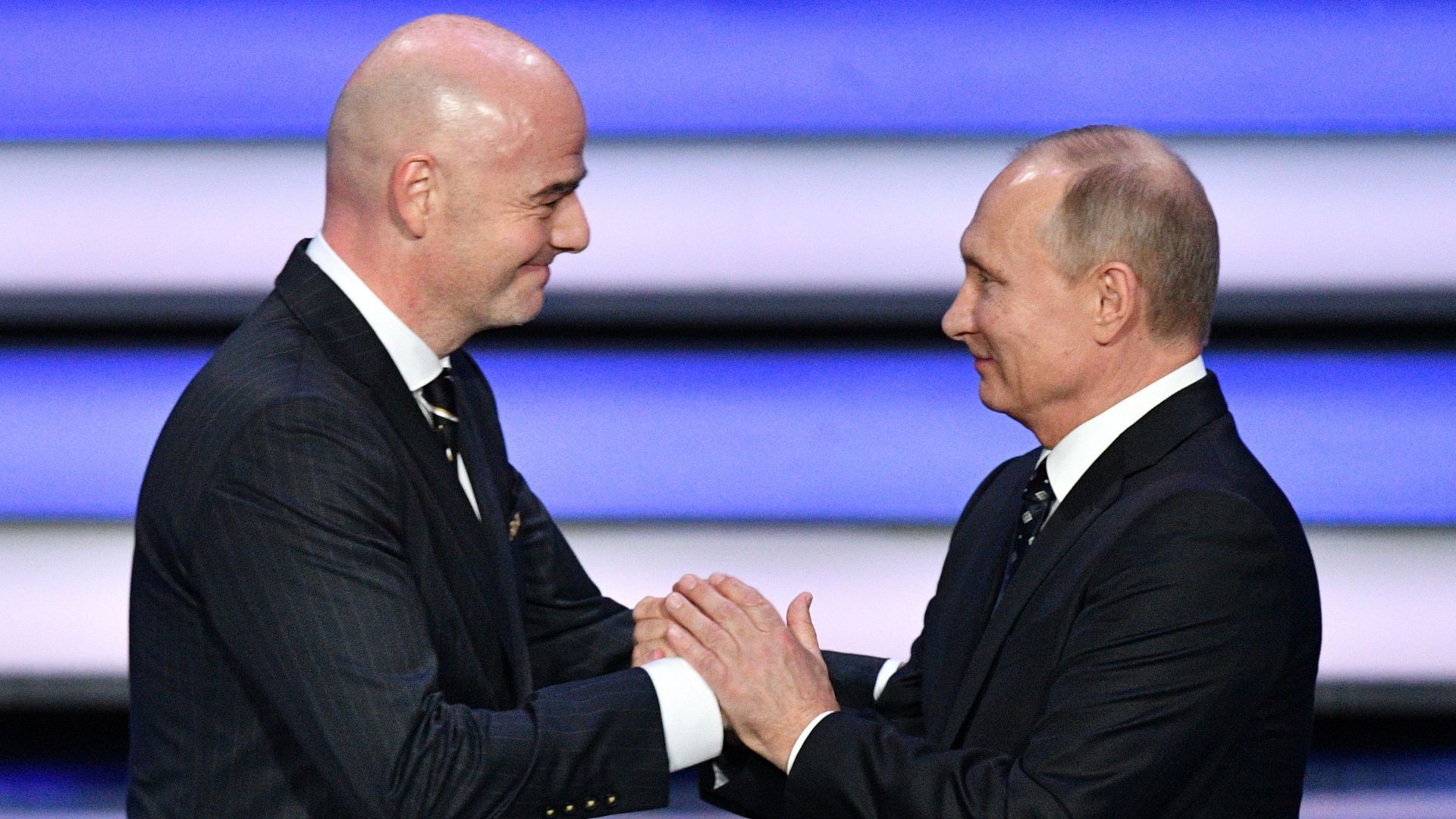 Vladimir Putin Gianni Infantino FIFA World Cup 2018 draw