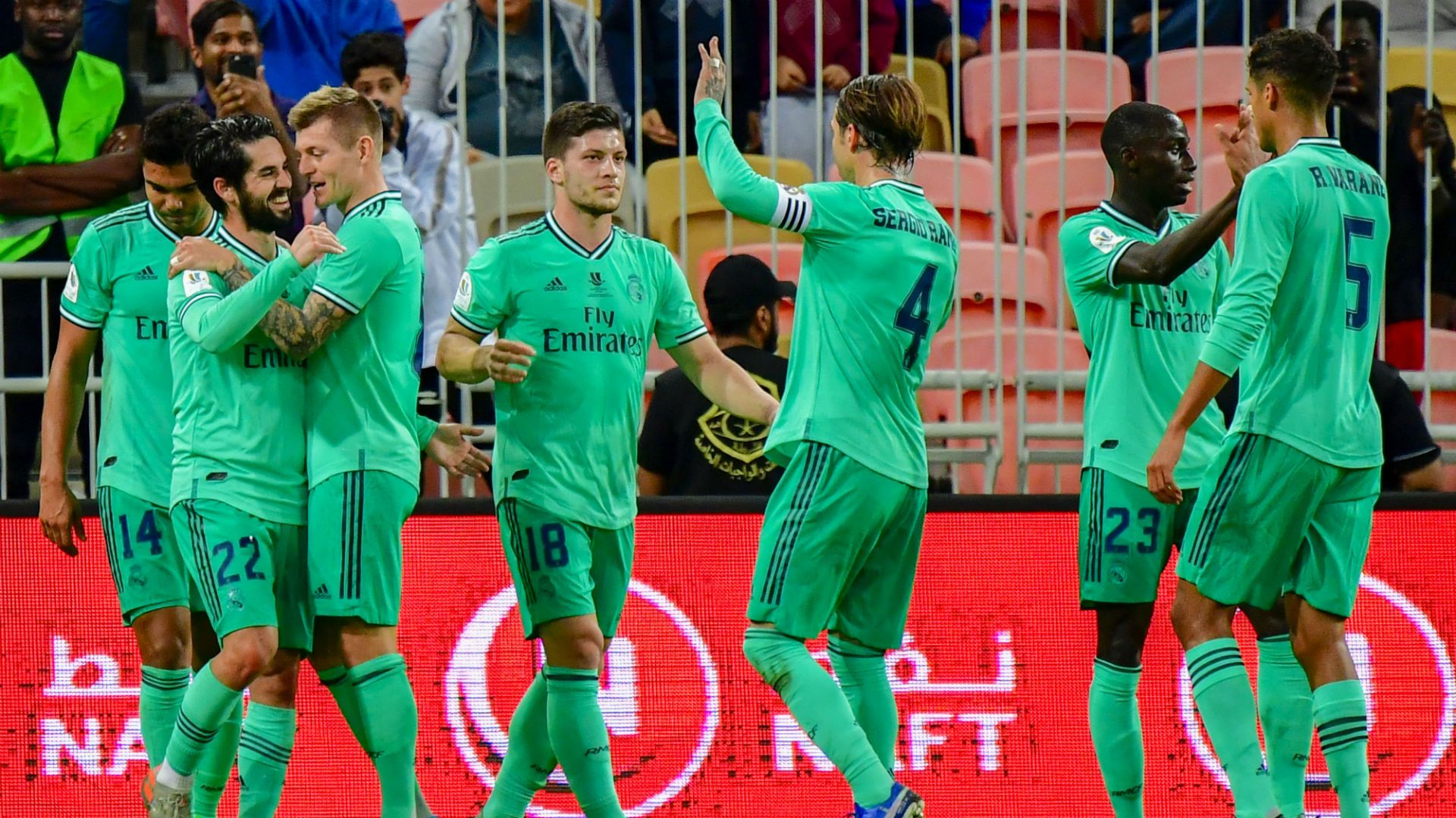 Valencia v Real Madrid Goal Celebration 01082020