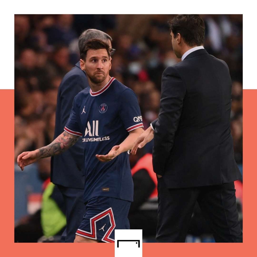 Lionel Messi Mauricio Pochettino PSG 2021-22 GFX