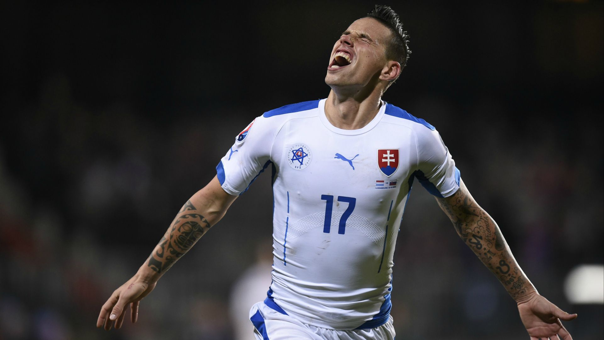 Marek Hamsik Luxembourg Slovakia Euro 2016 Qualifying