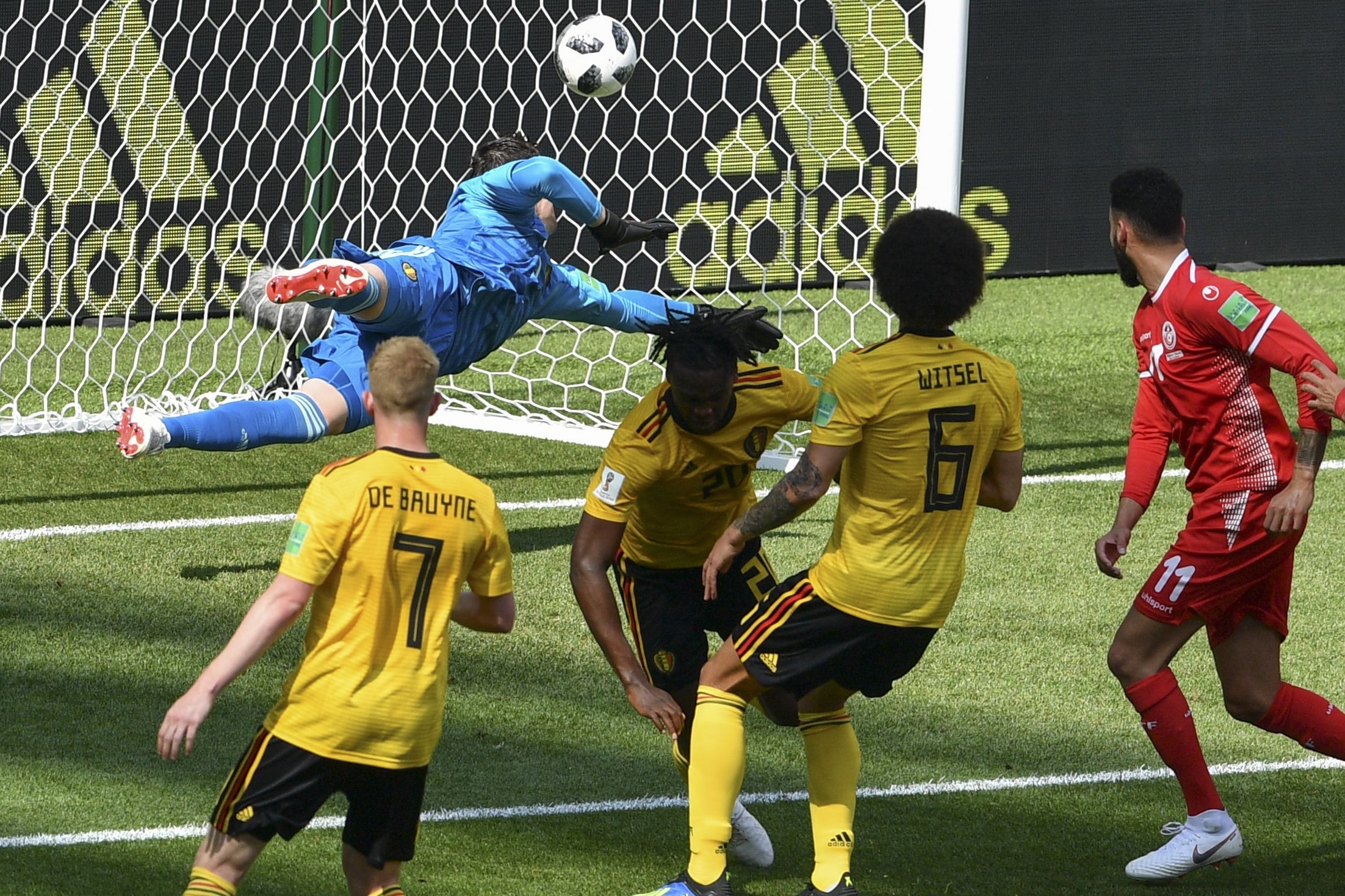 Tunisia goal vs Belgium World Cup