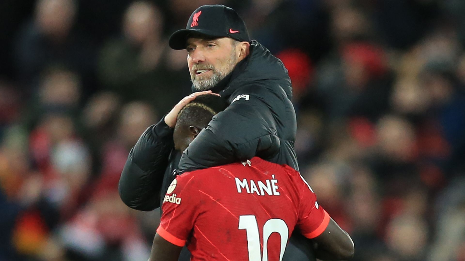 Jurgen Klopp Sadio Mane Liverpool 2021-22