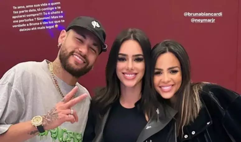 Neymar, Bruna Biancardi e Gabily