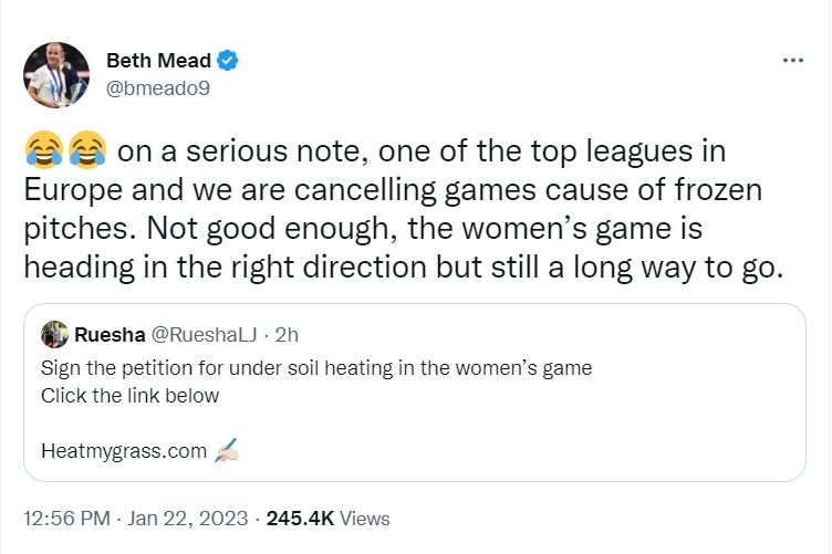 Beth Mead Tweet