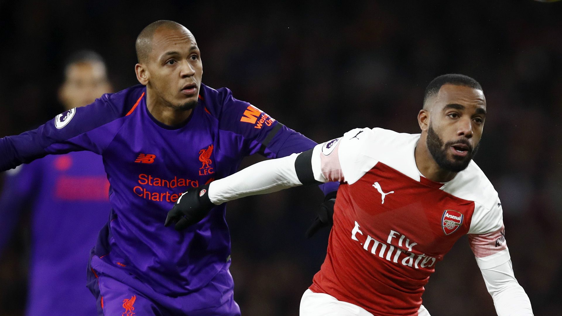 Fabinho Alexandre Lacazette Liverpool Arsenal 2018-19