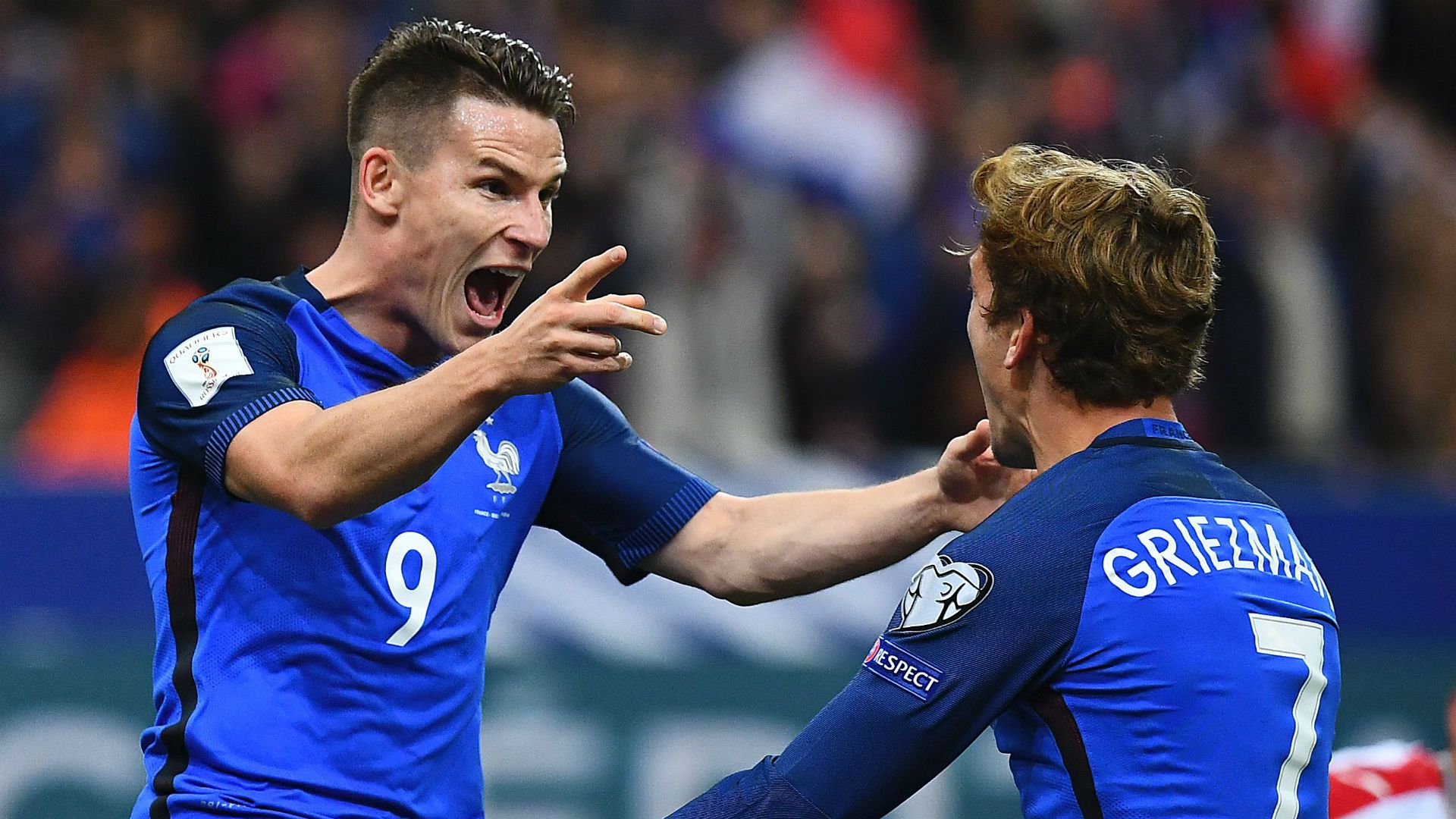 Kevin Gameiro Antoine Griezmann France 07102016