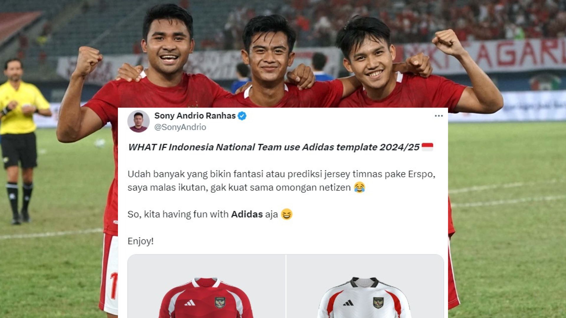 Timnas Indonesia Cover with X