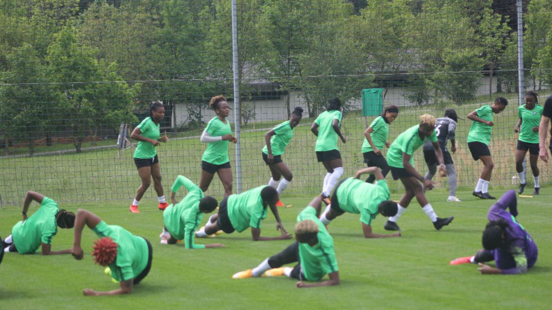 Super Falcons hold first training in Austria