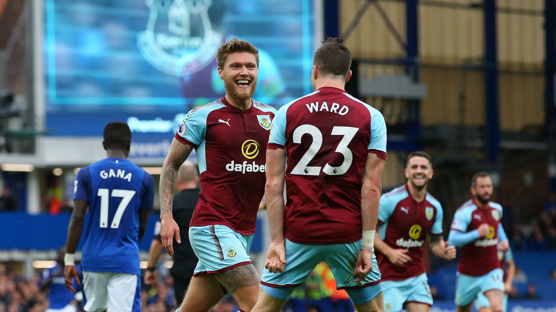 Jeff Hendrick Stephen Ward Burnley