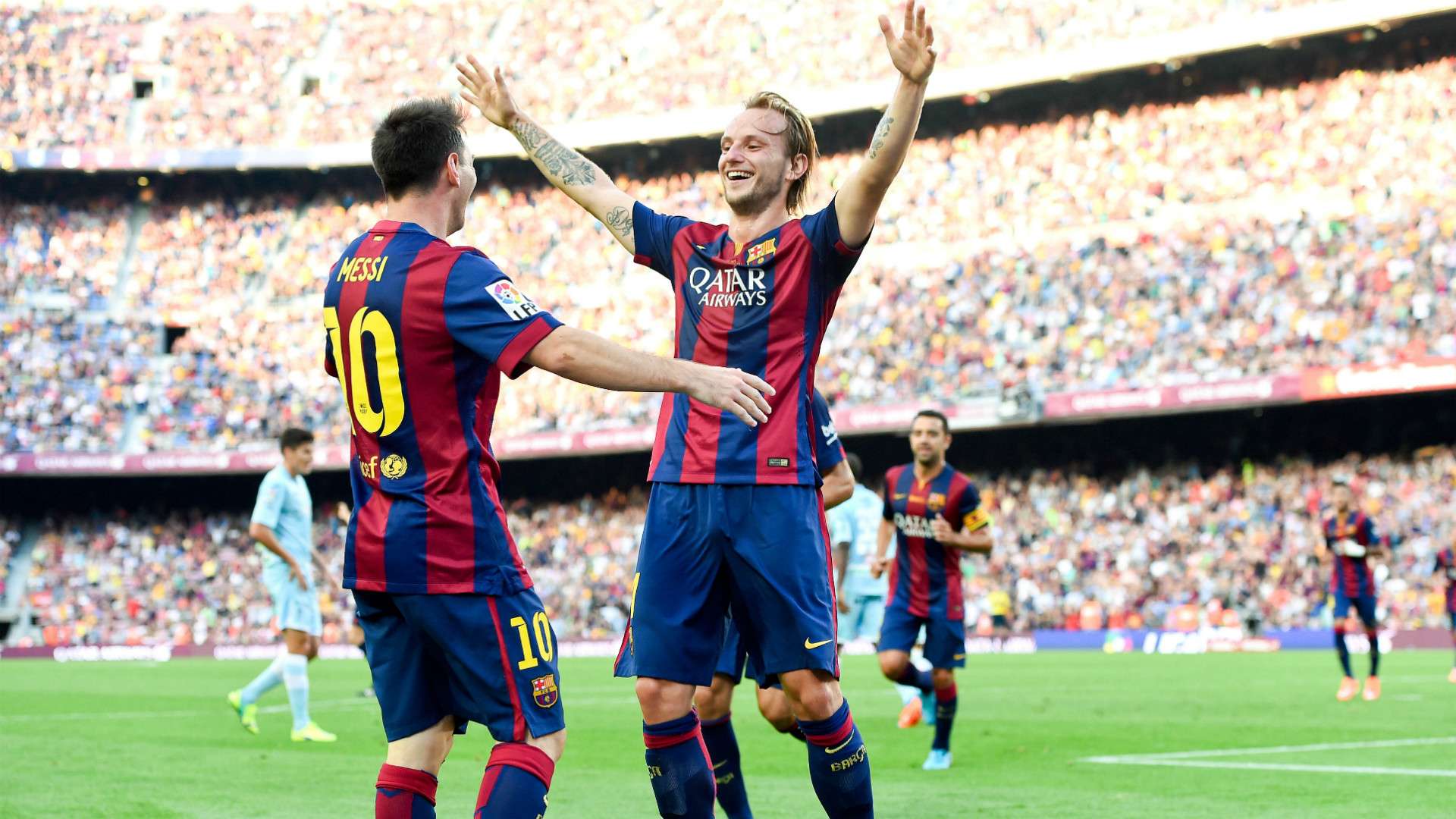 Lionel Messi Ivan Rakitic Barcelona Granada La Liga