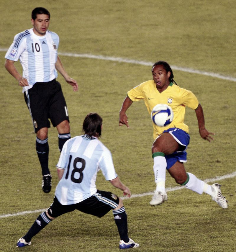 Lionel Messi Juan Roman Riquelme Argentina