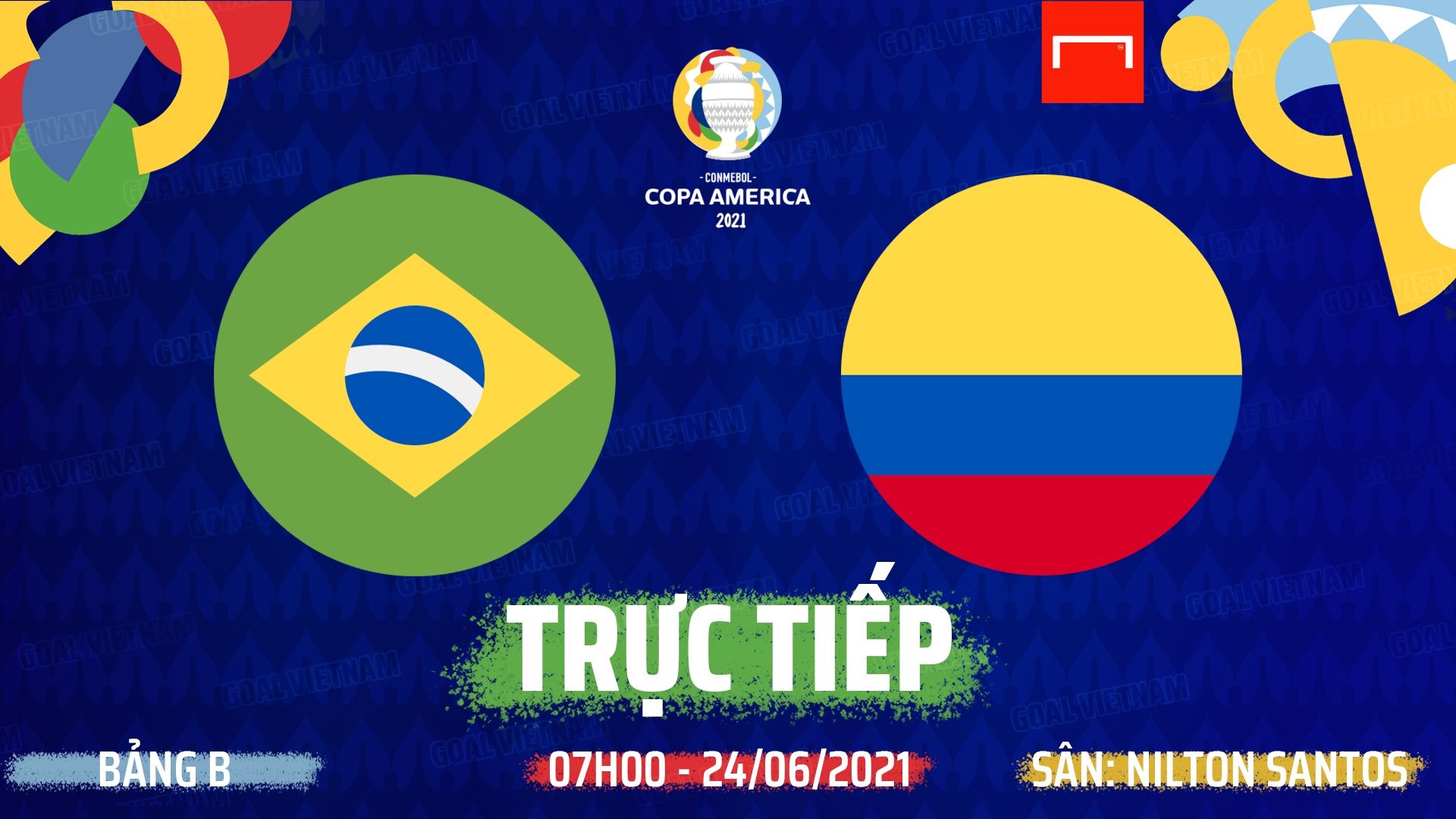 Live Brazil vs Colombia Copa America 2021 GFX