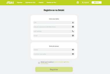 betaki cadastro