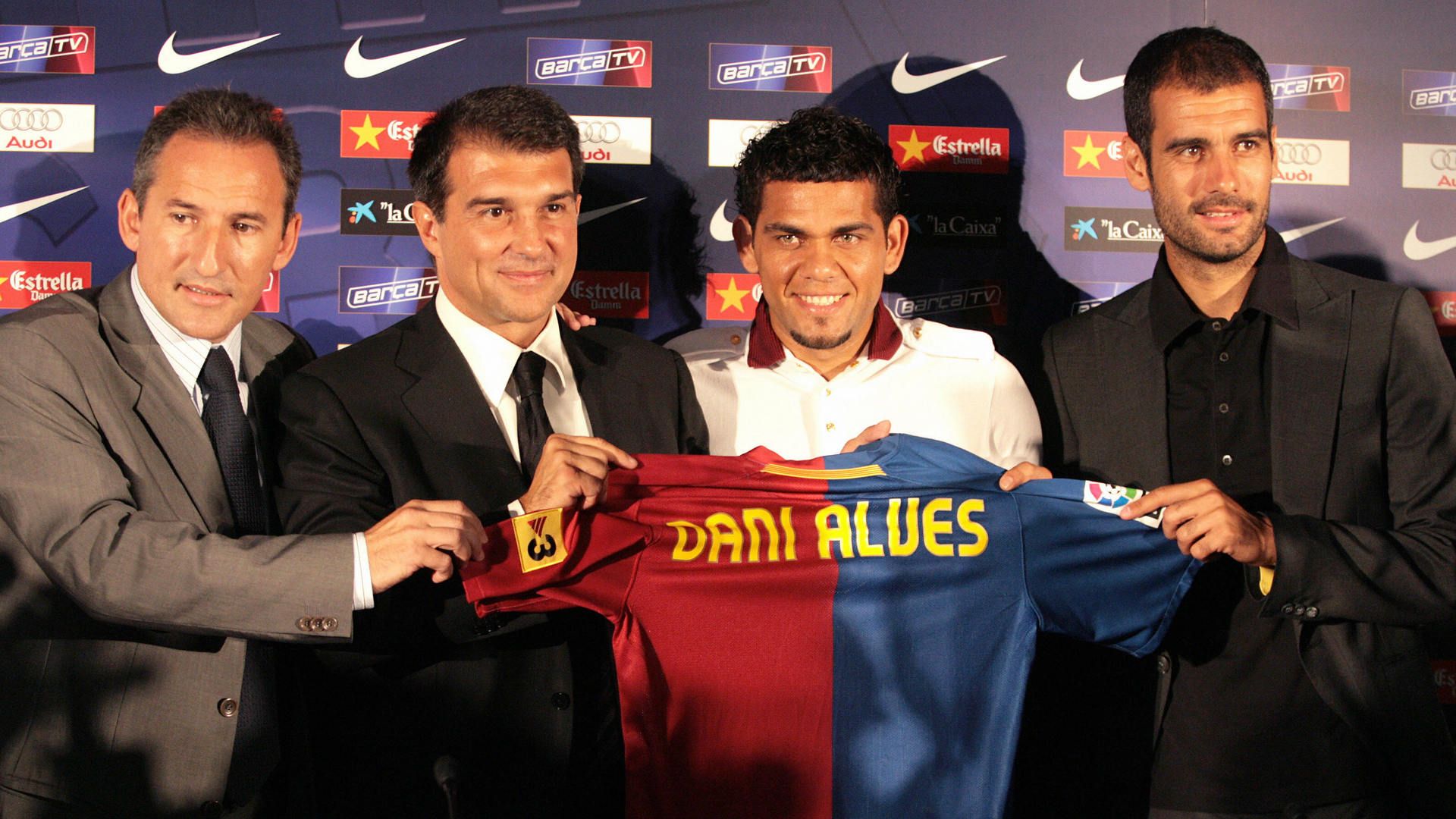 Dani Alves Barcelona Joan Laporta