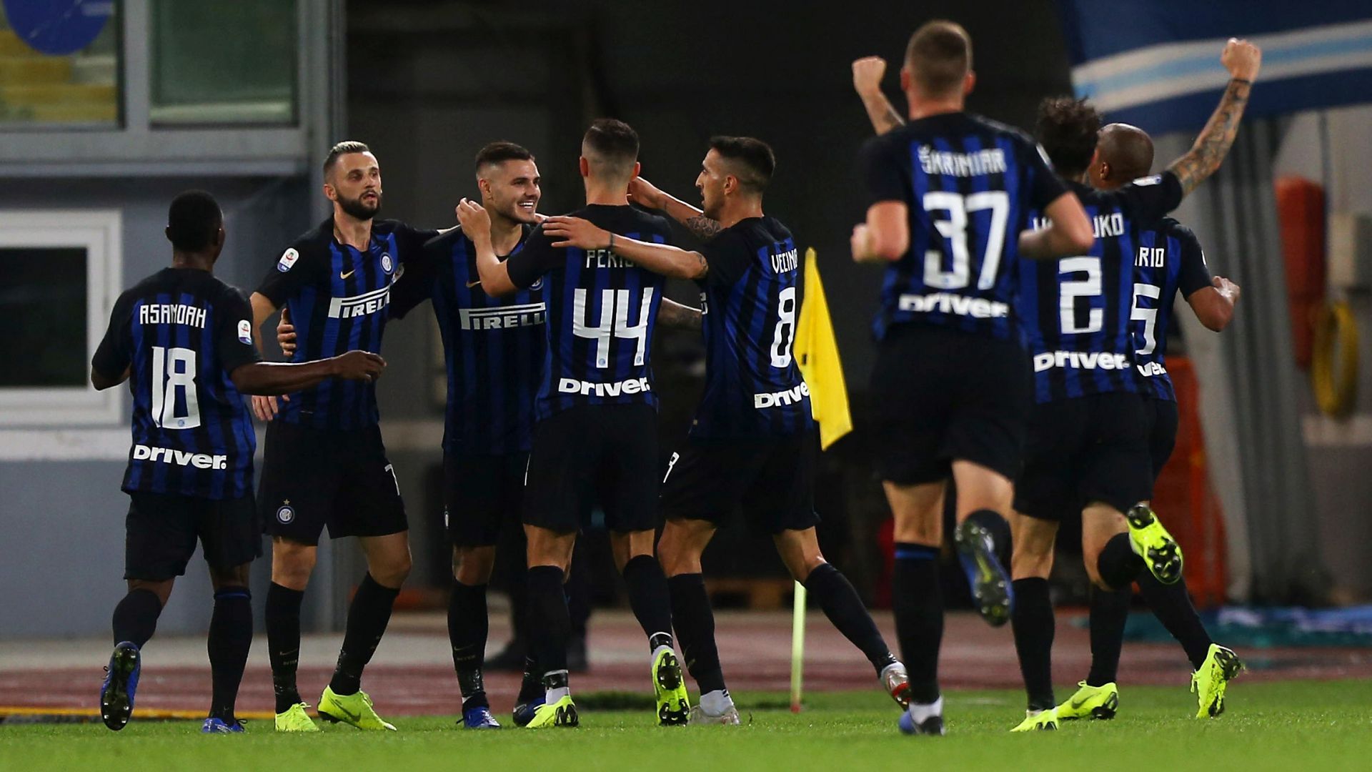 Inter celebrates Mauro Icardi vs. Lazio