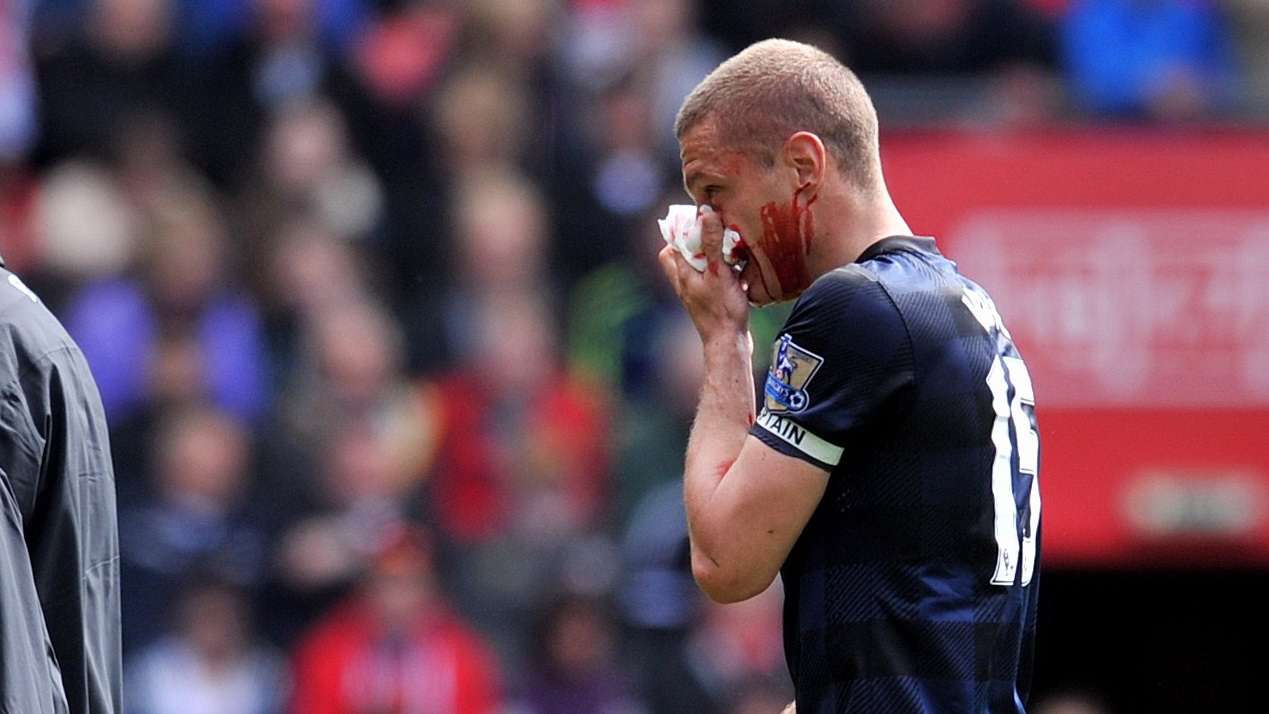 Nemanja Vidic Manchester United Southampton