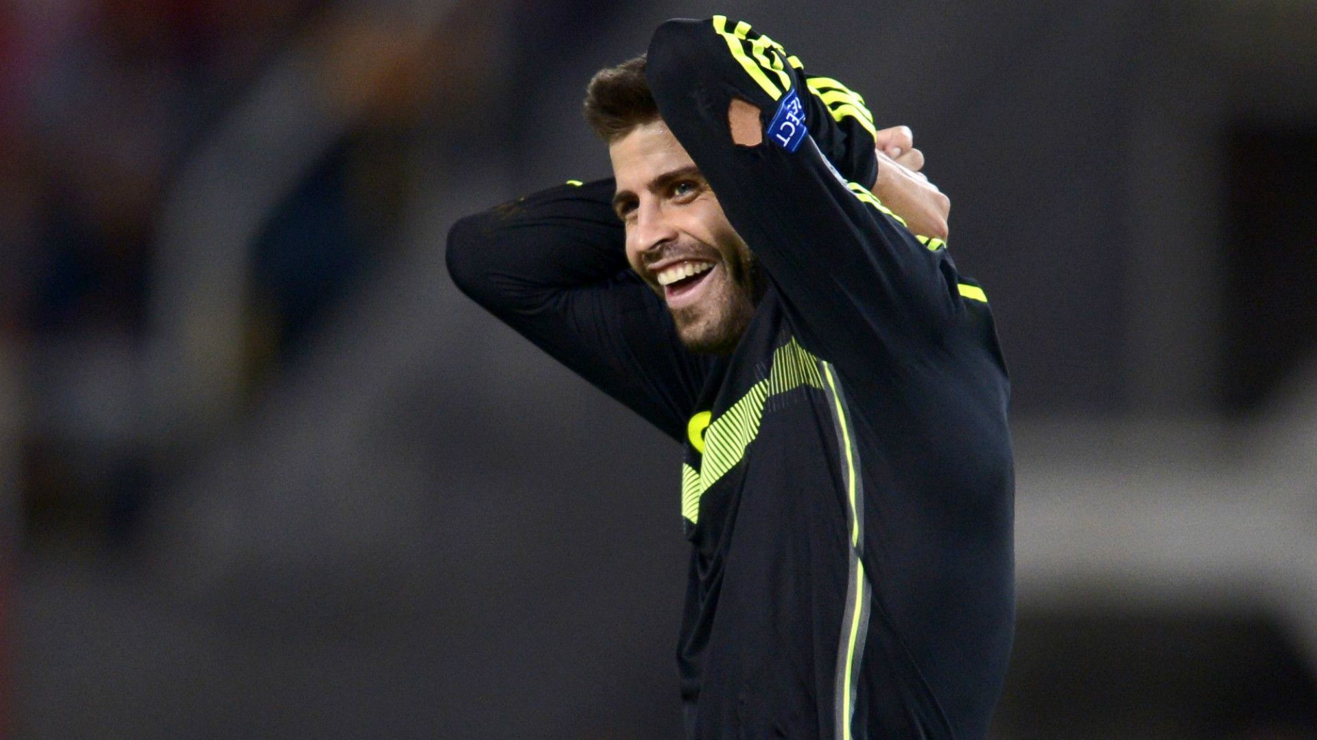 Gerard Pique Macedonia Spain Euro Qualifier