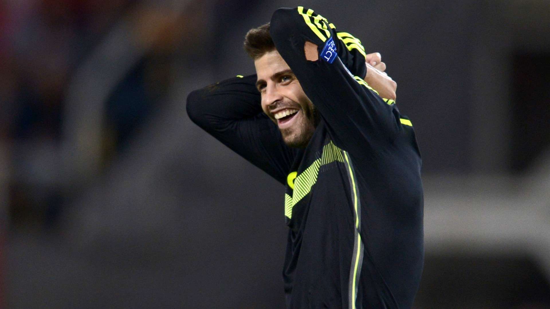 Gerard Pique Macedonia Spain Euro Qualifier
