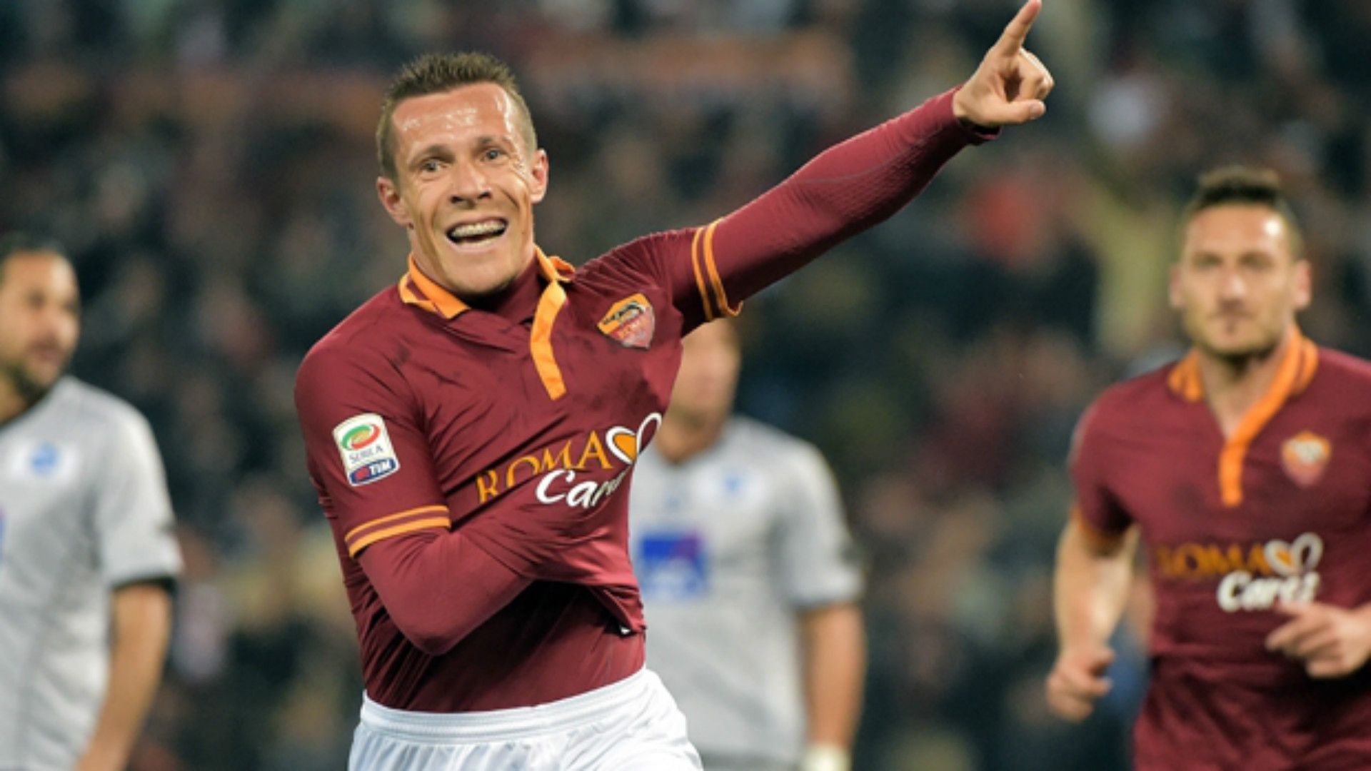 Rodrigo Taddei Roma Atalanta Serie A 04122014