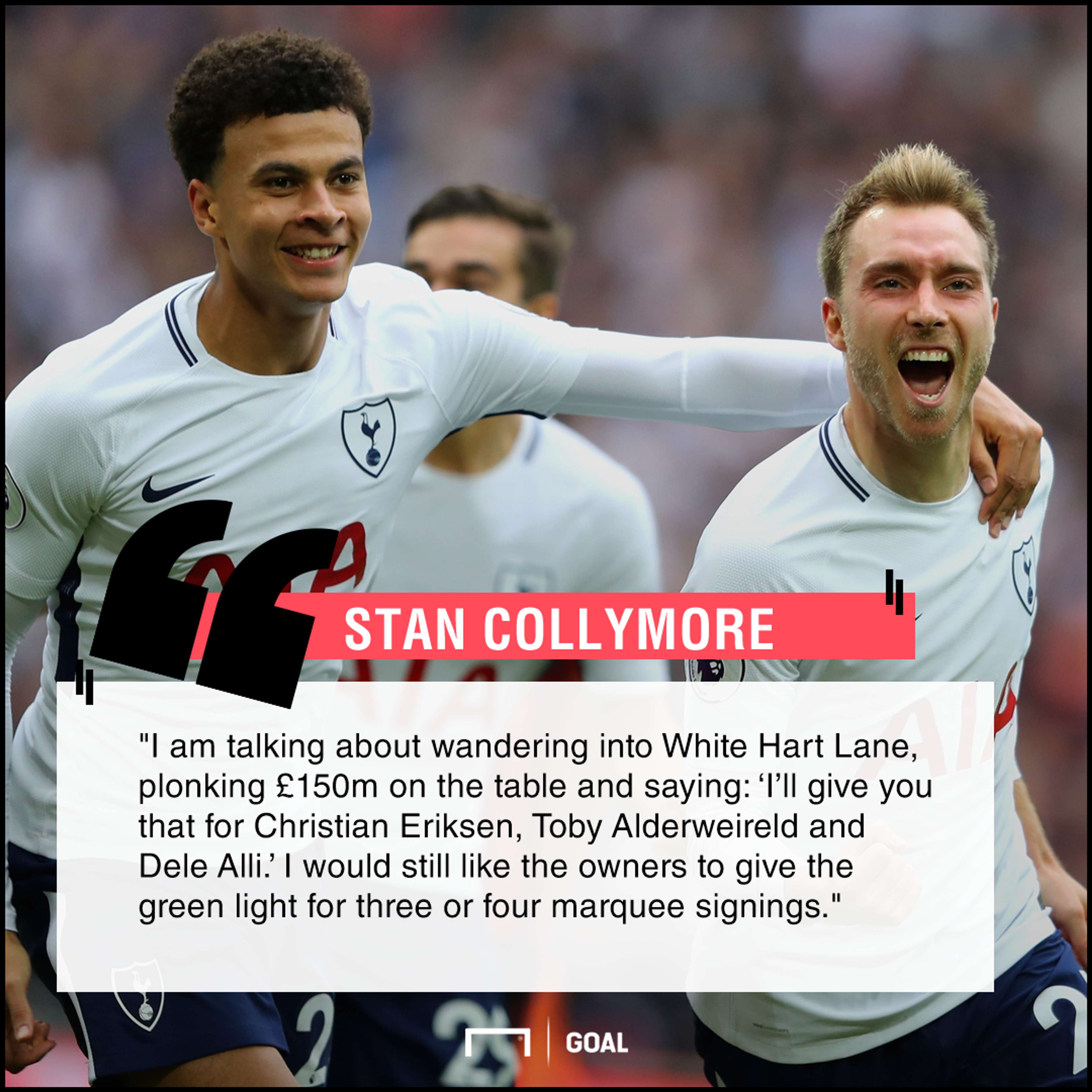 Liverpool should sign Christian Eriksen Dele Alli Stan Collymore