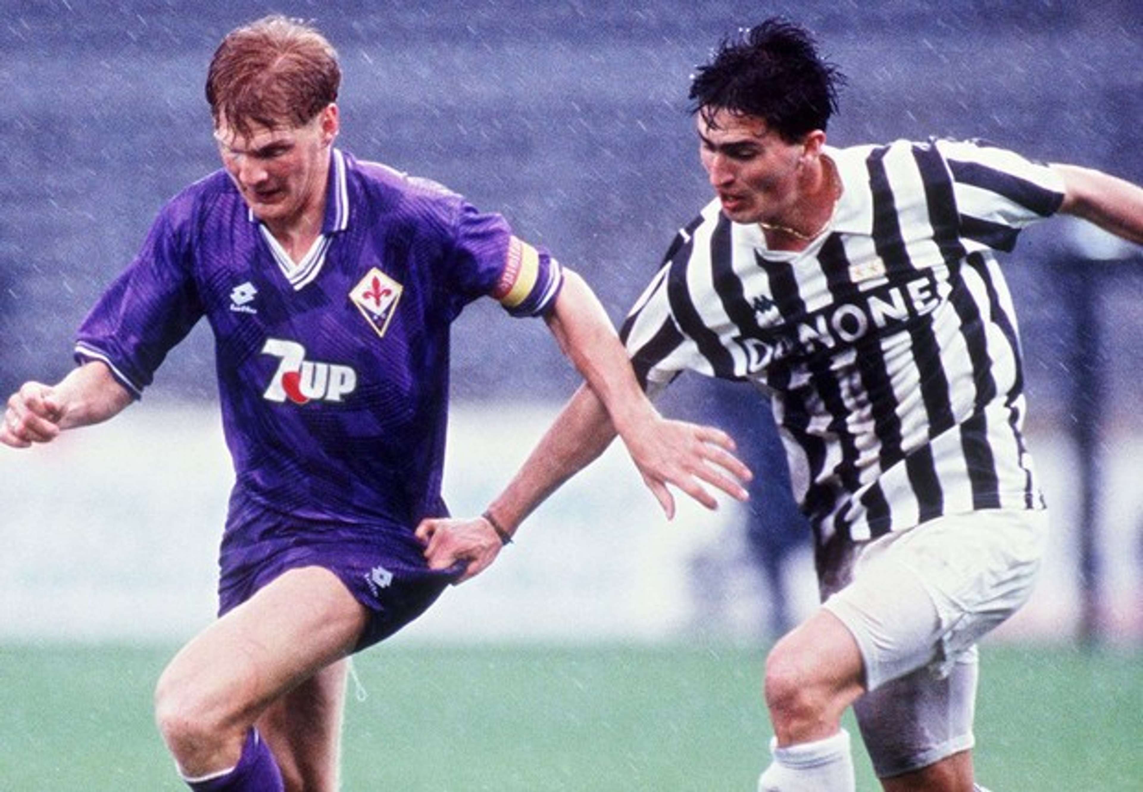 Stefan Effenberg Dino Baggio Fiorentina Juventus 1993