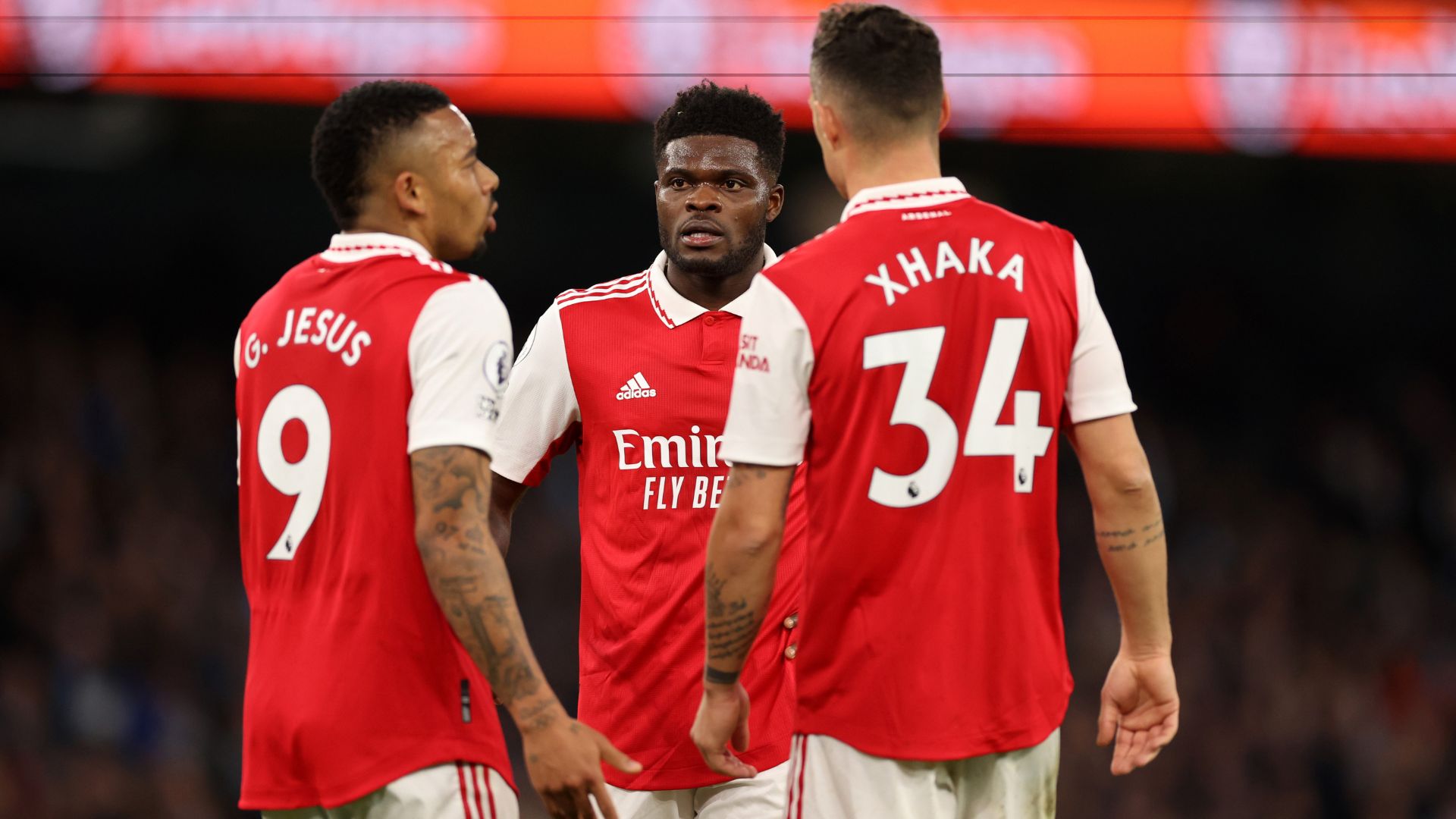 Jugadores del Arsenal, durante un partido