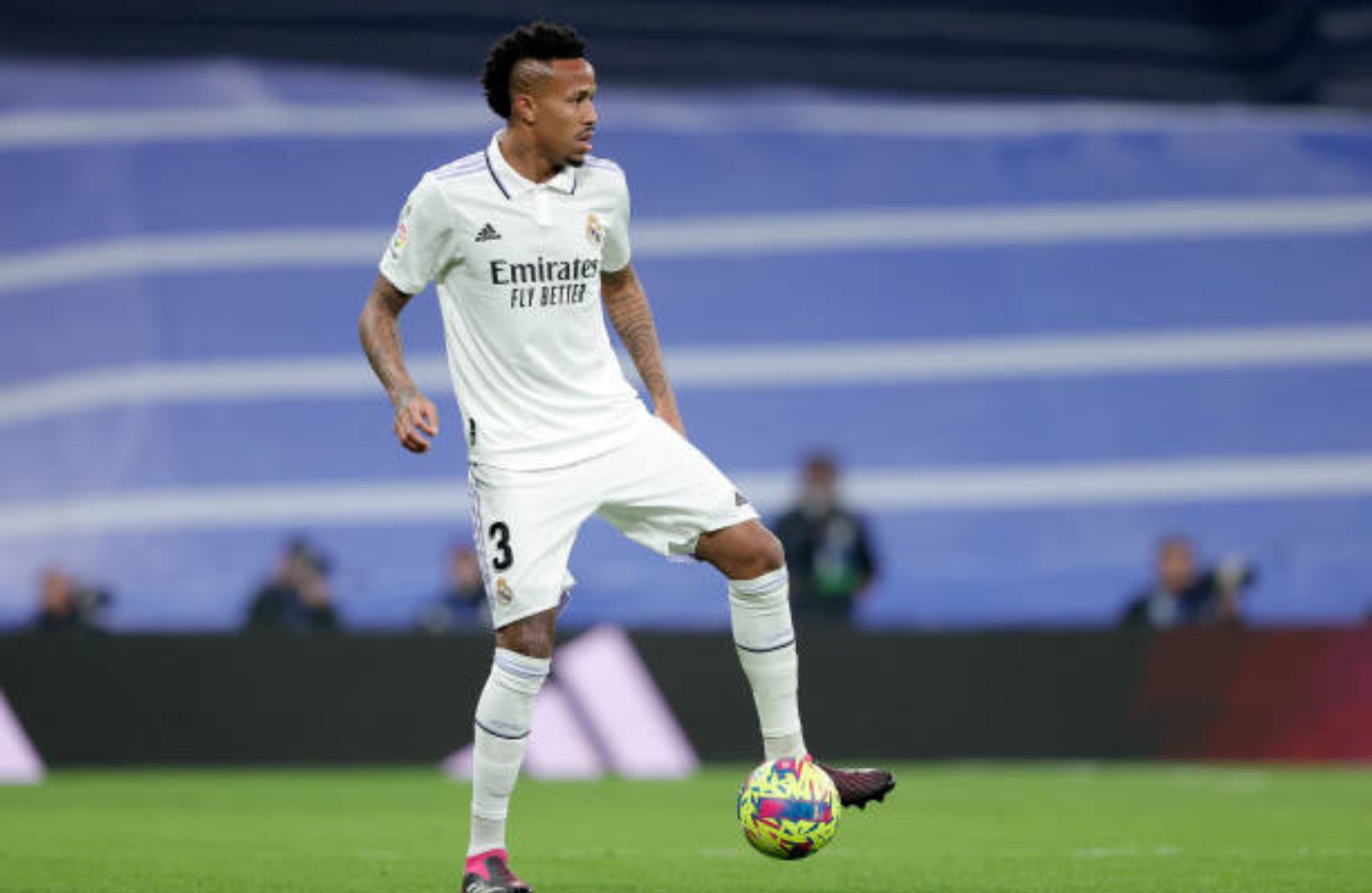 Real Madrid vs. Valencia. Militao