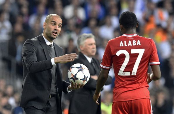 PEP GUARDIOLA DAVID ALABA REAL MADRID BAYERN MUNICH CHAMPIONS LEAGUE 04232014