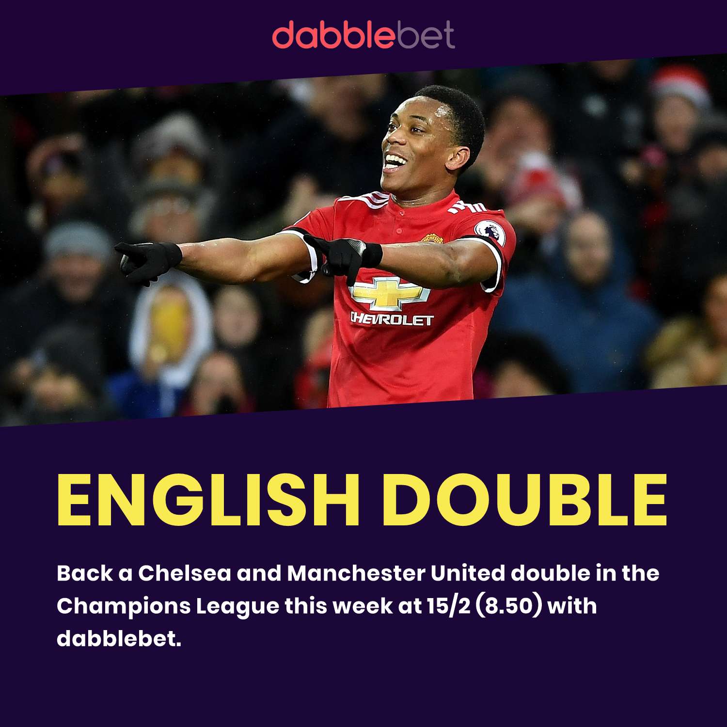 Man United Chelsea double graphic