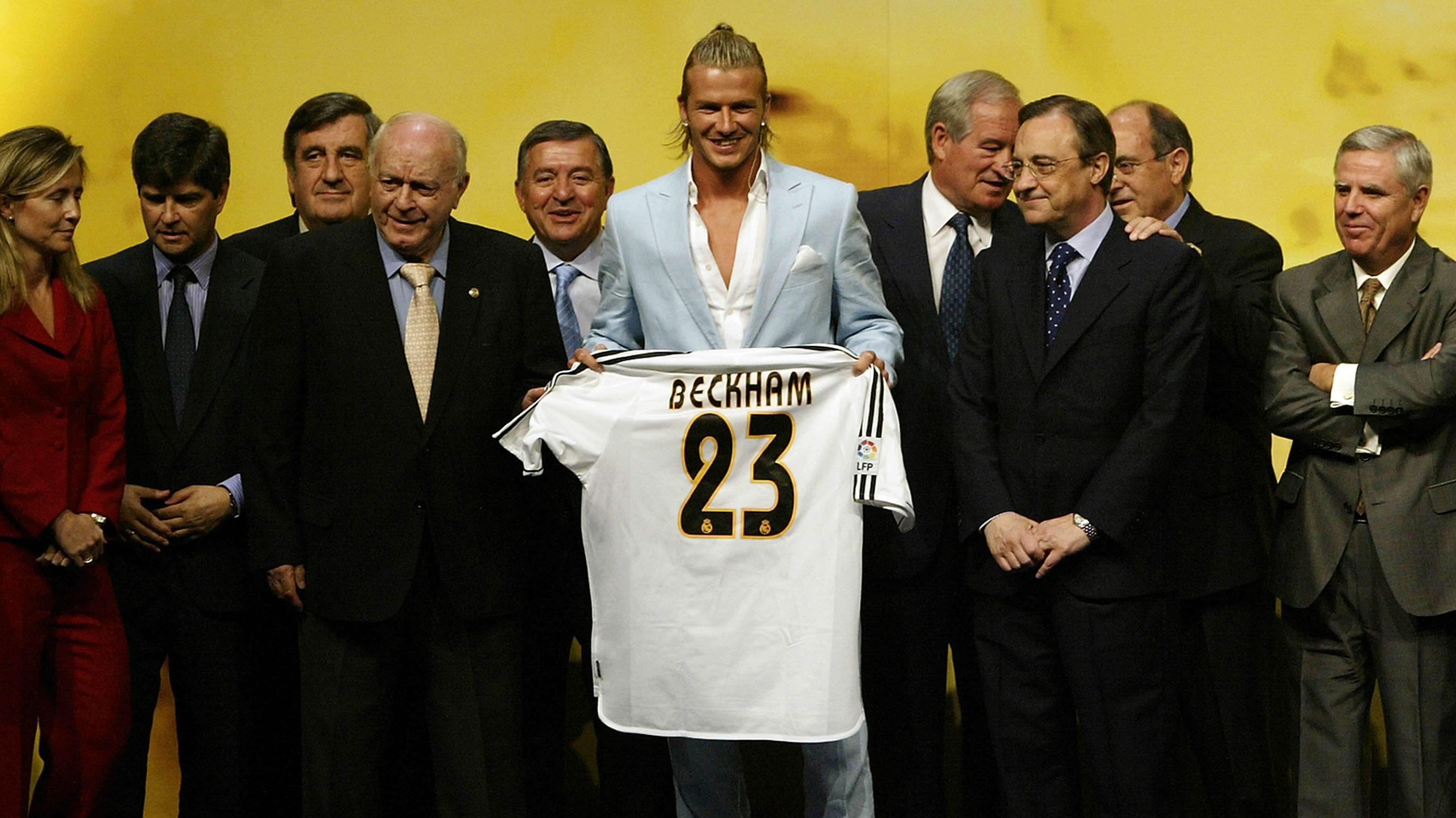 David Beckham Real Madrid official unveiling press conference 2003
