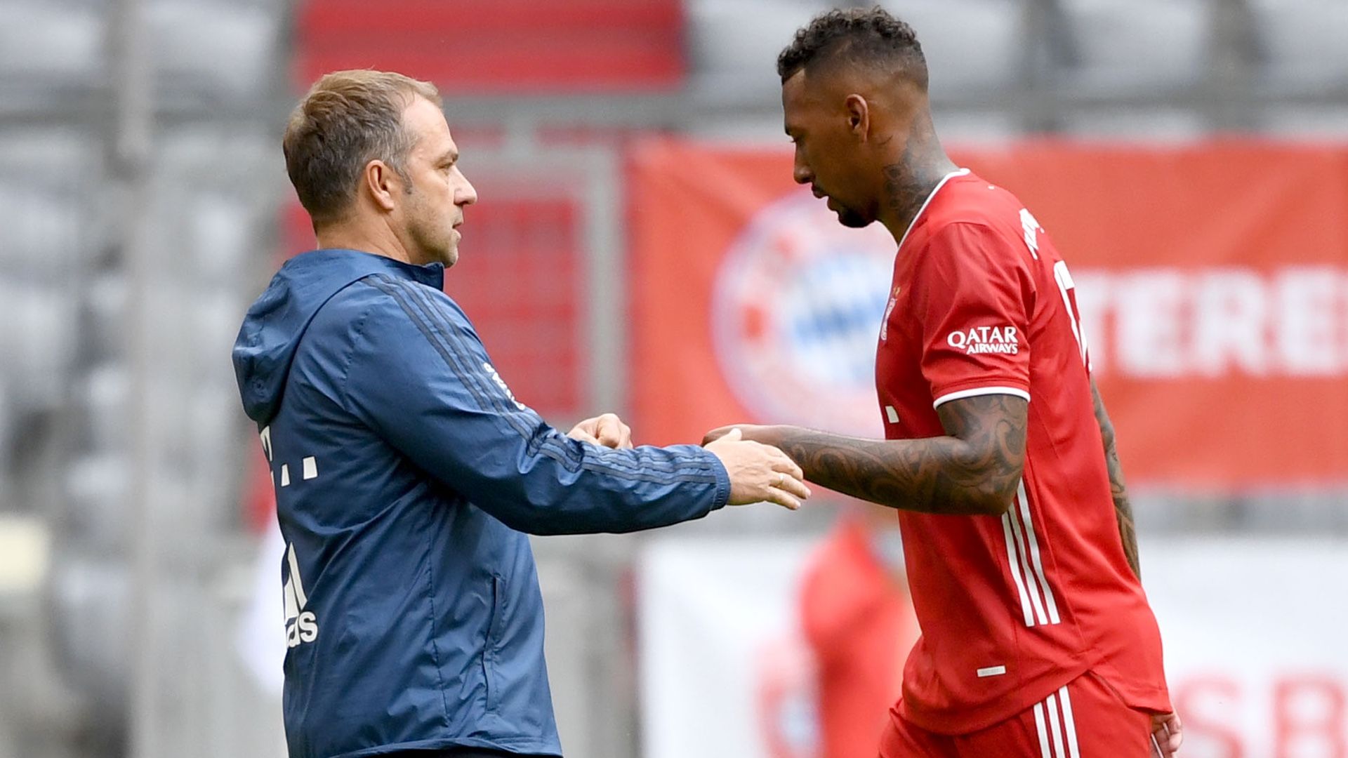 Hansi Flick Jerome Boateng Bayern Munchen 2021