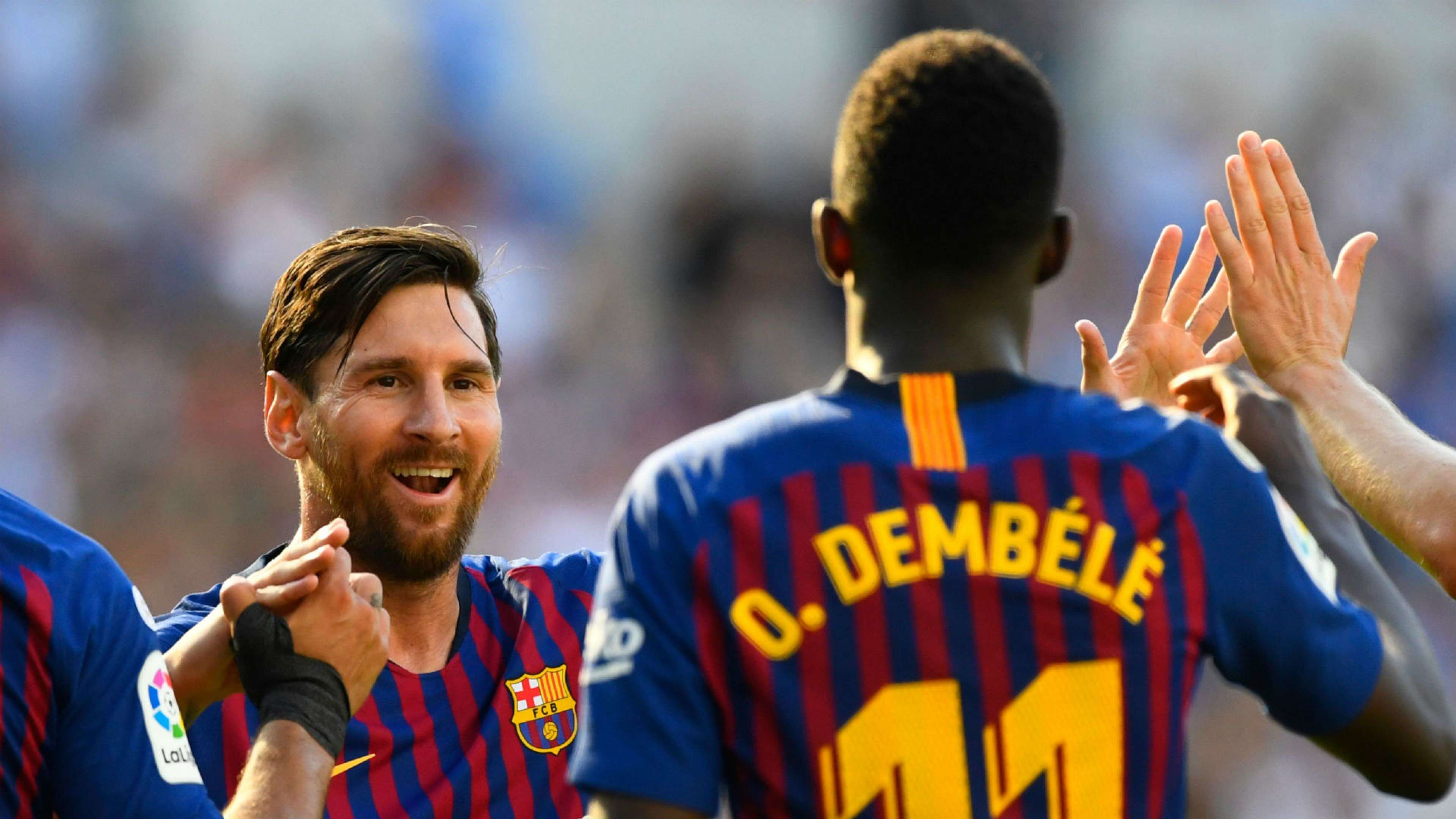Lionel Messi Ousmane Dembele Barcelona 2018-19