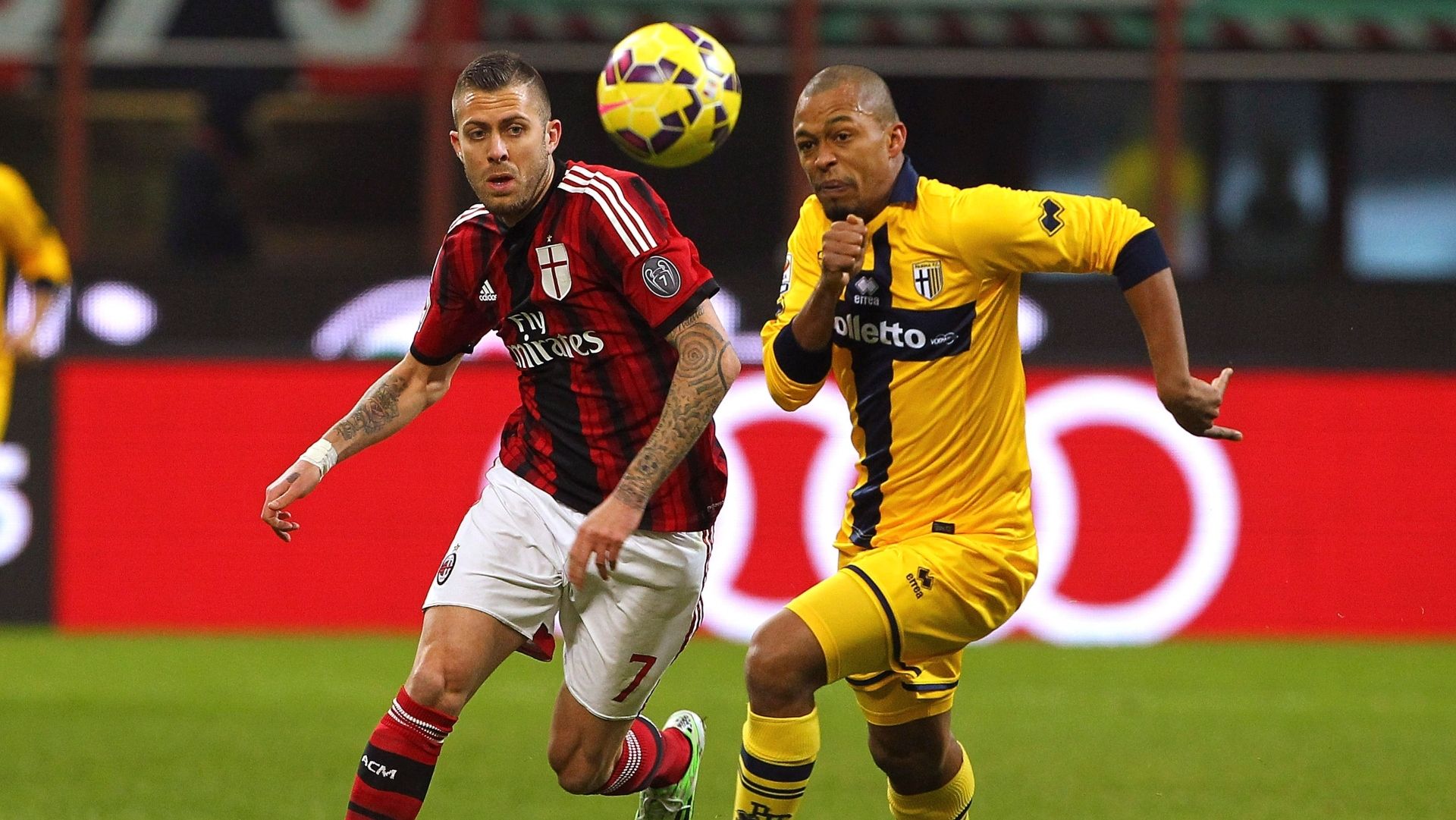 Jeremy Menez Fabiano Santacroce Milan Parma