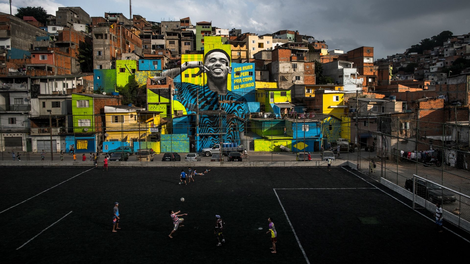 Gabriel Jesus mural Brazil