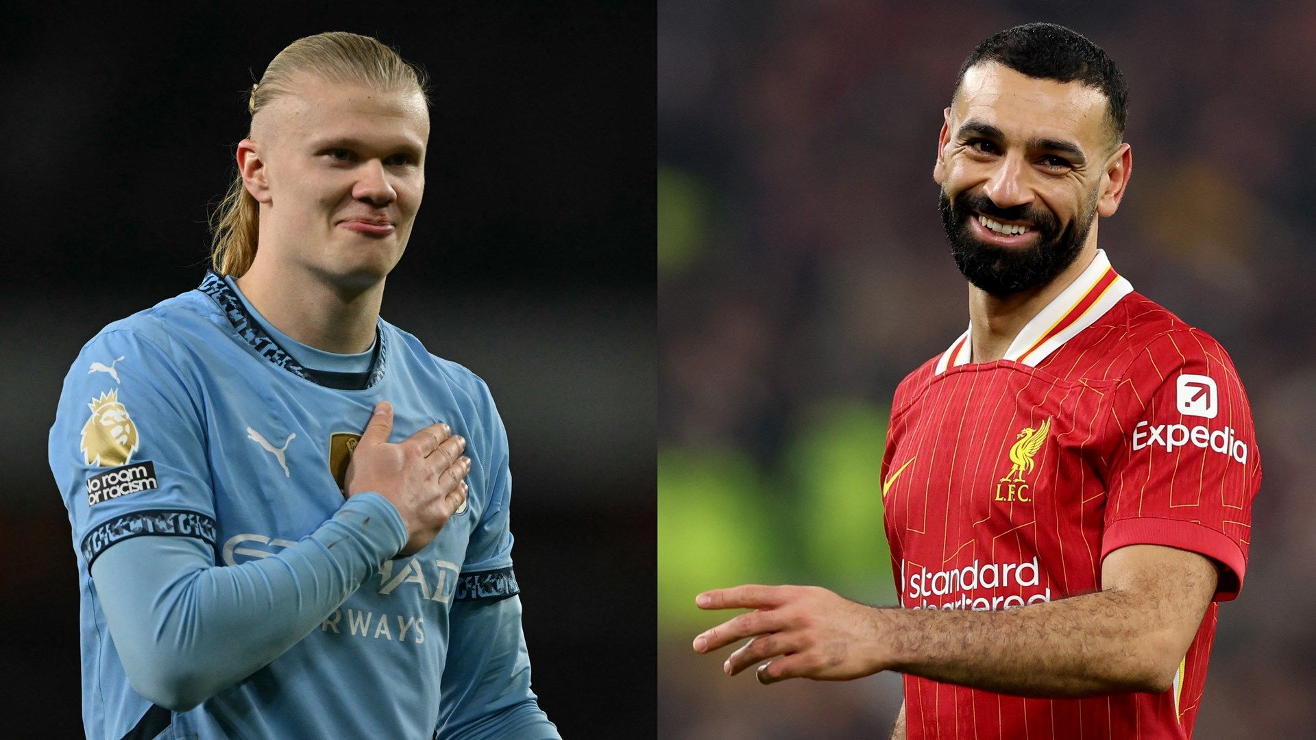 Erling Haaland Mohamed Salah Manchester City Liverpool