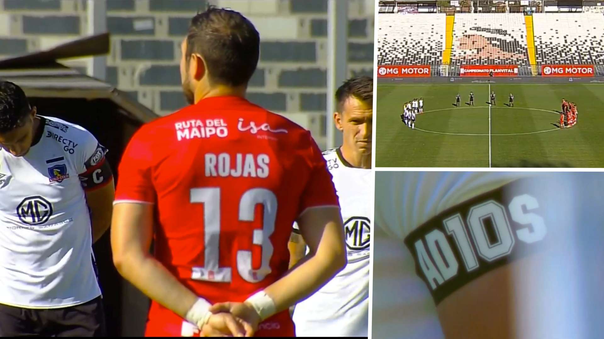 Colo Colo Curicó 251120 minuto de silencio Diego Maradona