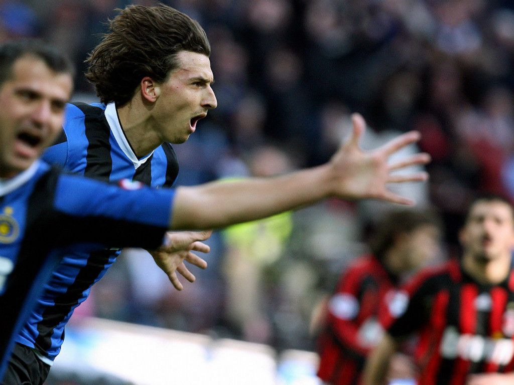 Dejan Stankovic Zlatan Ibrahimovic Inter Gennaro Gattuso Milan Serie A 03112007
