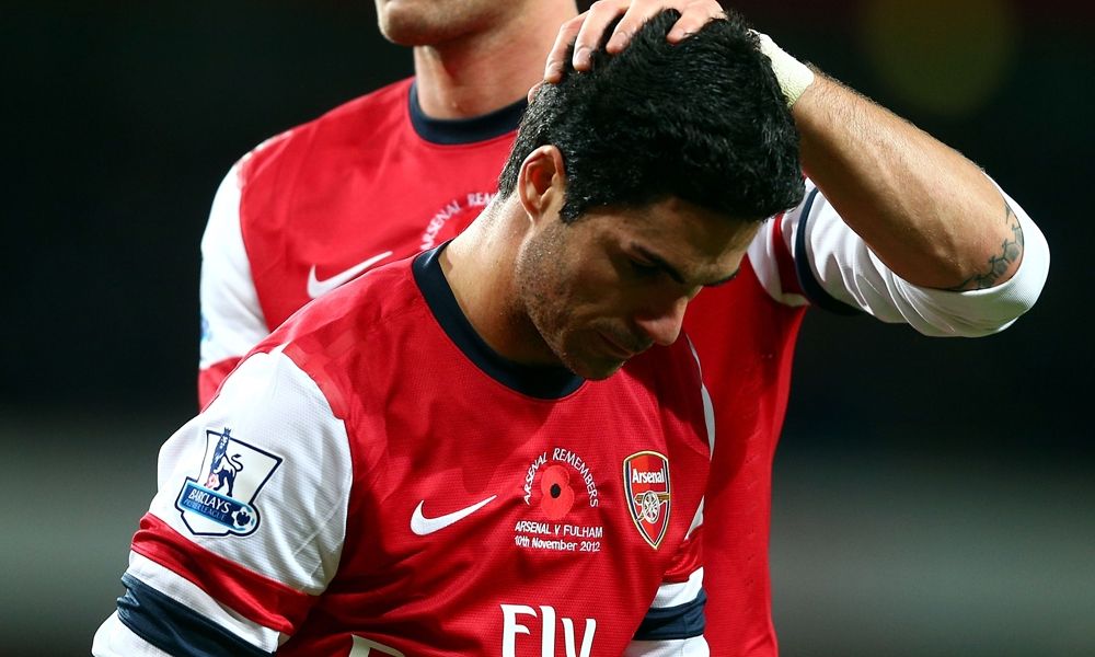 Mikel Arteta  Arsenal Fulham  Premier League  11102012