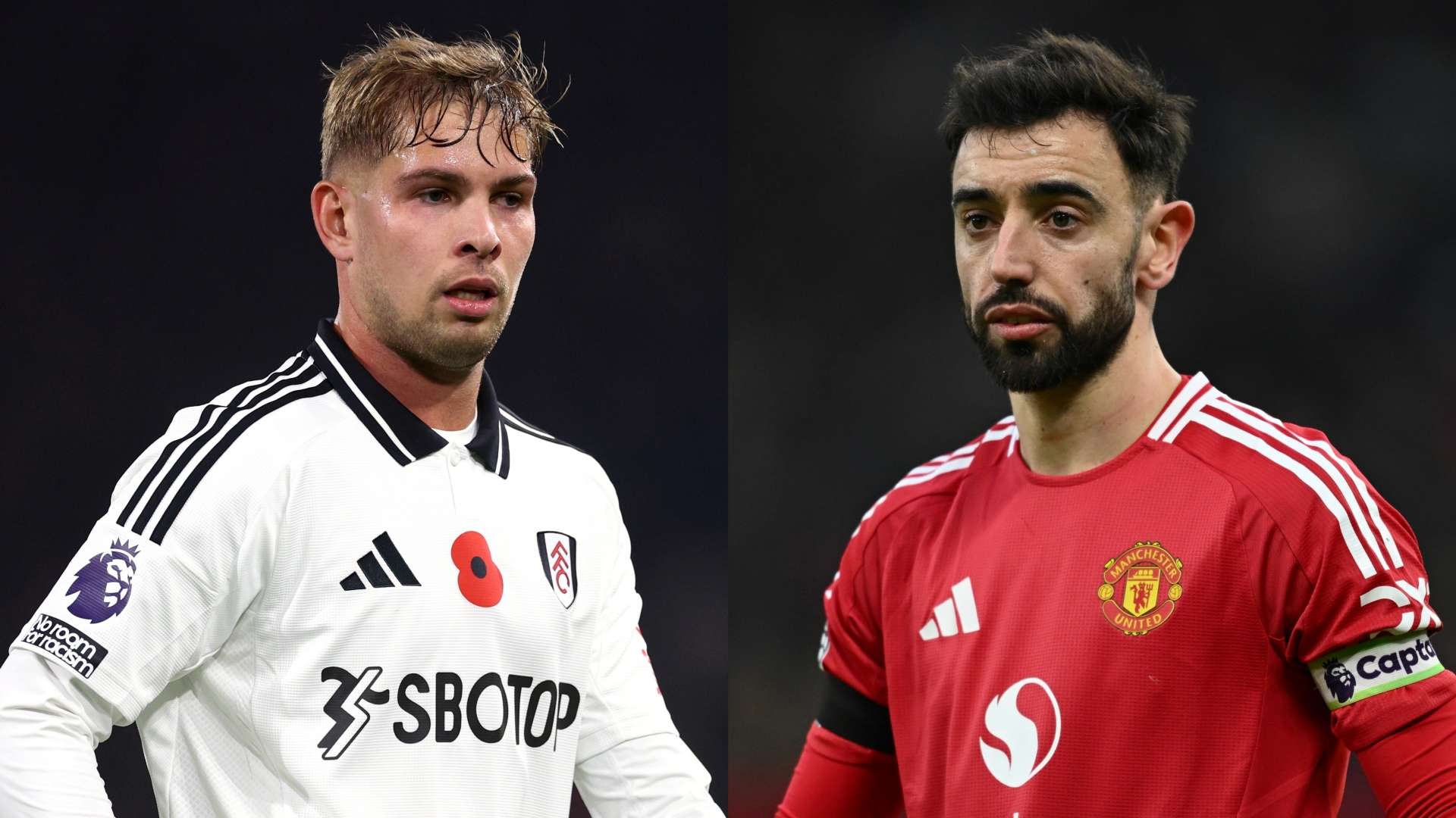 Emile Smith Rowe Fulham Bruno Fernandes Man Utd