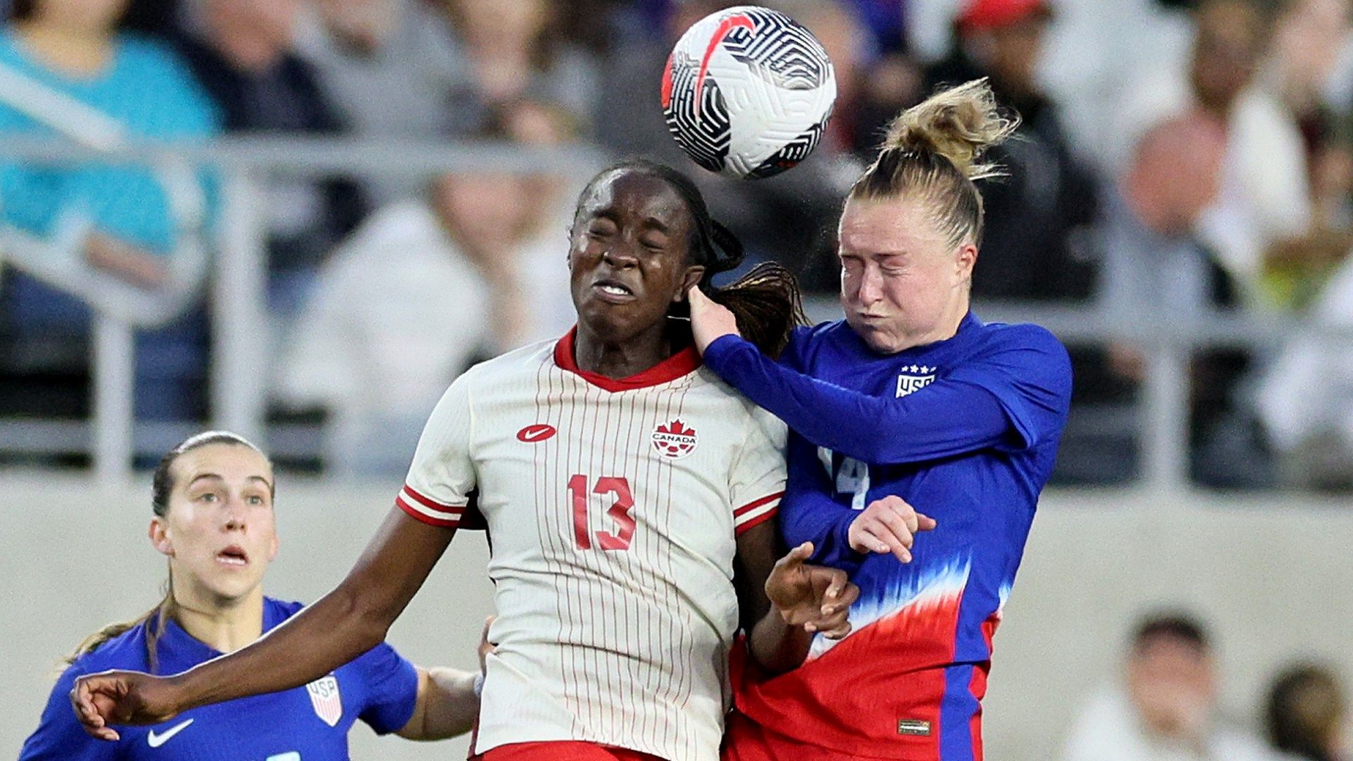 Emily Sonnett USWNT SheBelieves Cup 2024 vs Canada