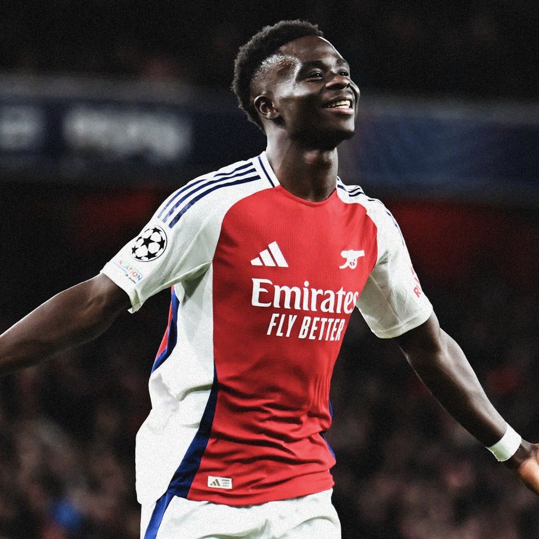 Bukayo Saka Arsenal Monaco 2024-25