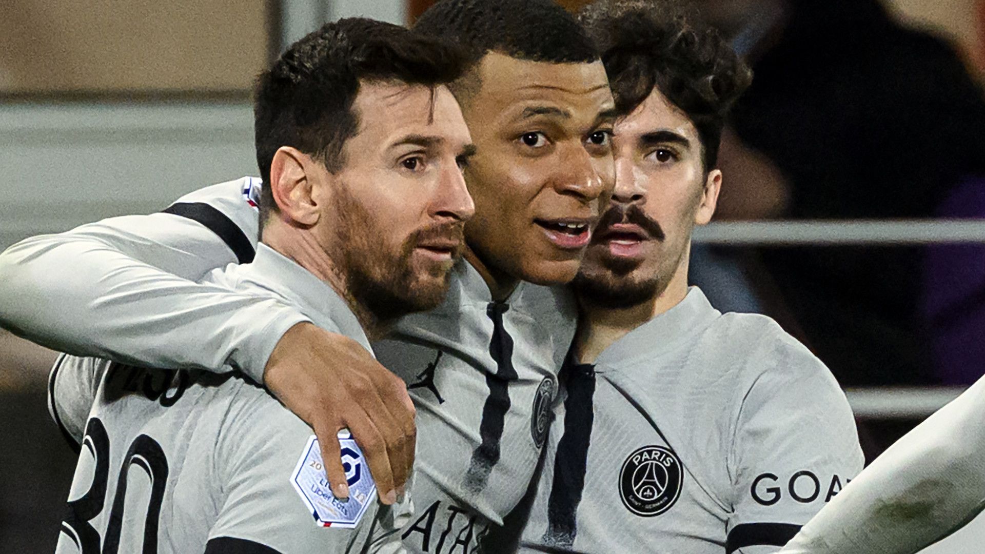 LIONEL MESSI KYLIAN MBAPPE VITINHA PSG LIGUE 1 11032023