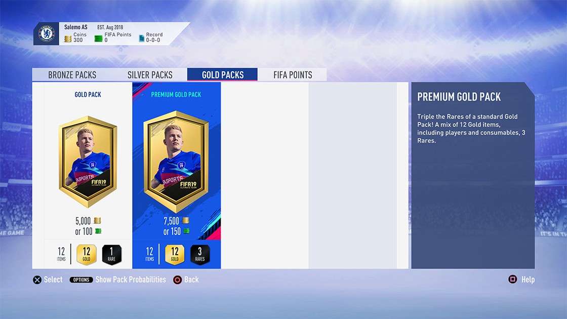 FIFA 19 Packs