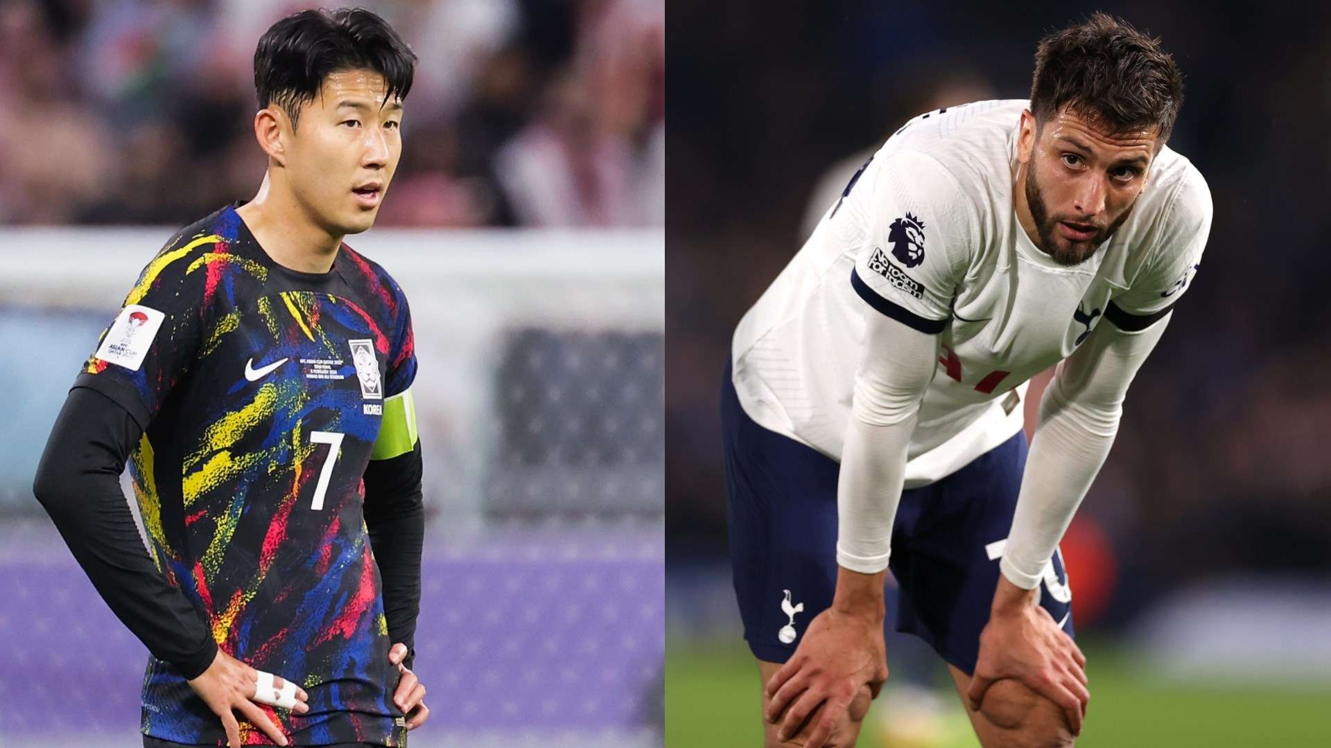 Rodrigo Bentancur and Son Heung-min playing for Tottenham