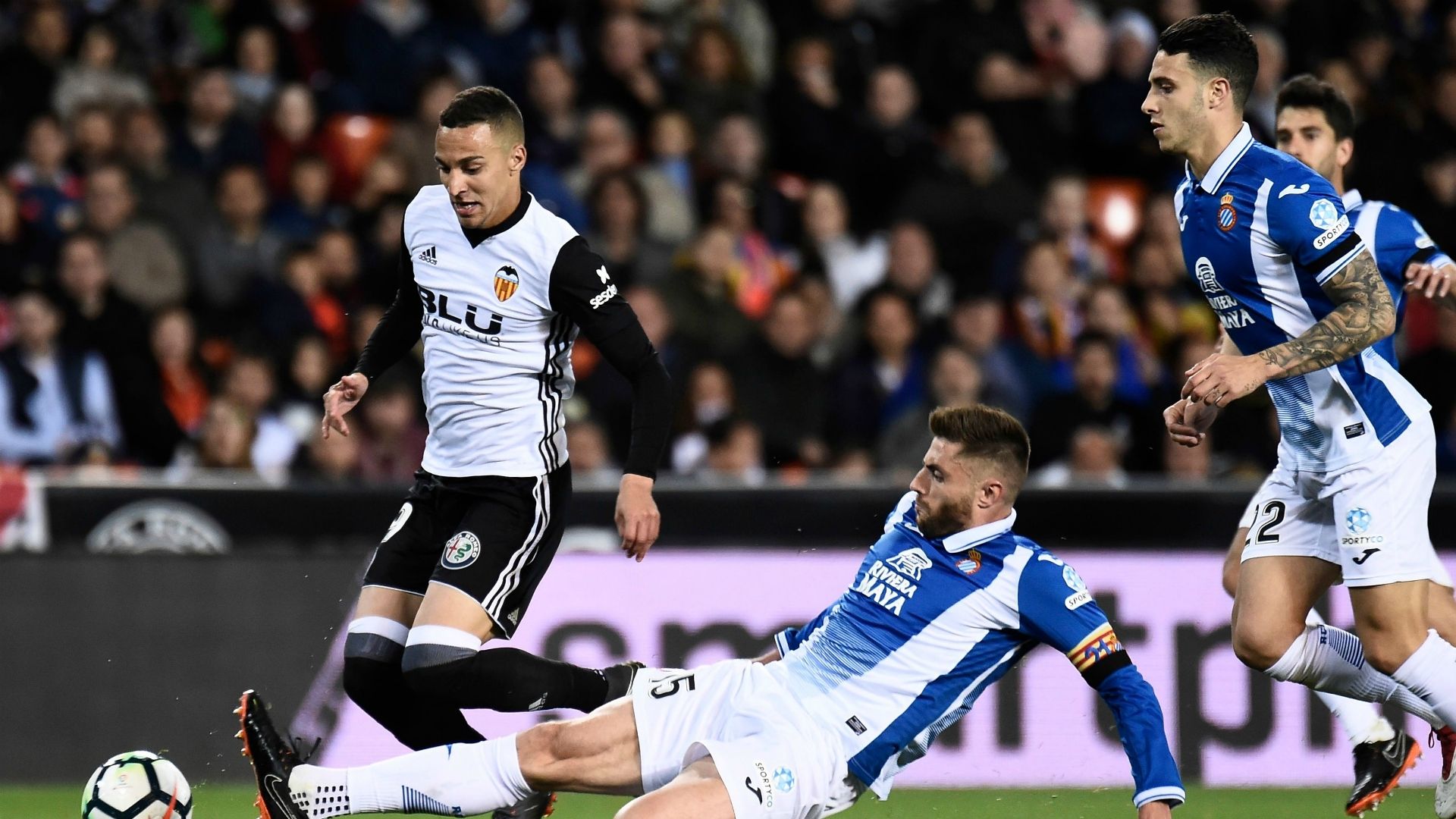 Rodrigo Moreno David Lopez Valencia Espanyol La Liga 04082018