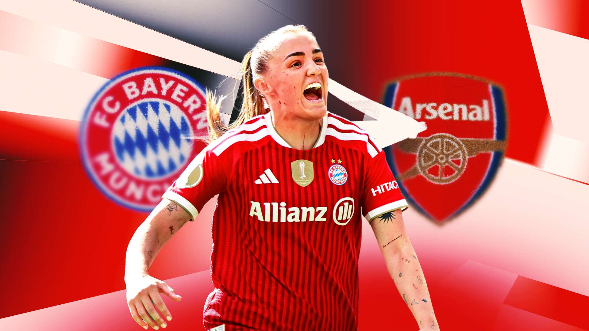 Georgia Stanway Bayern Arsenal transfer gfx 16:9