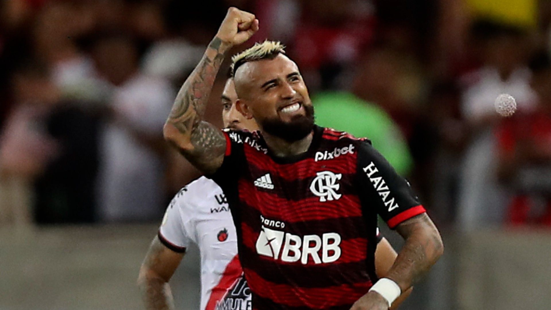 Vidal Flamengo Atlético-GO Brasileirão 30 07 2022