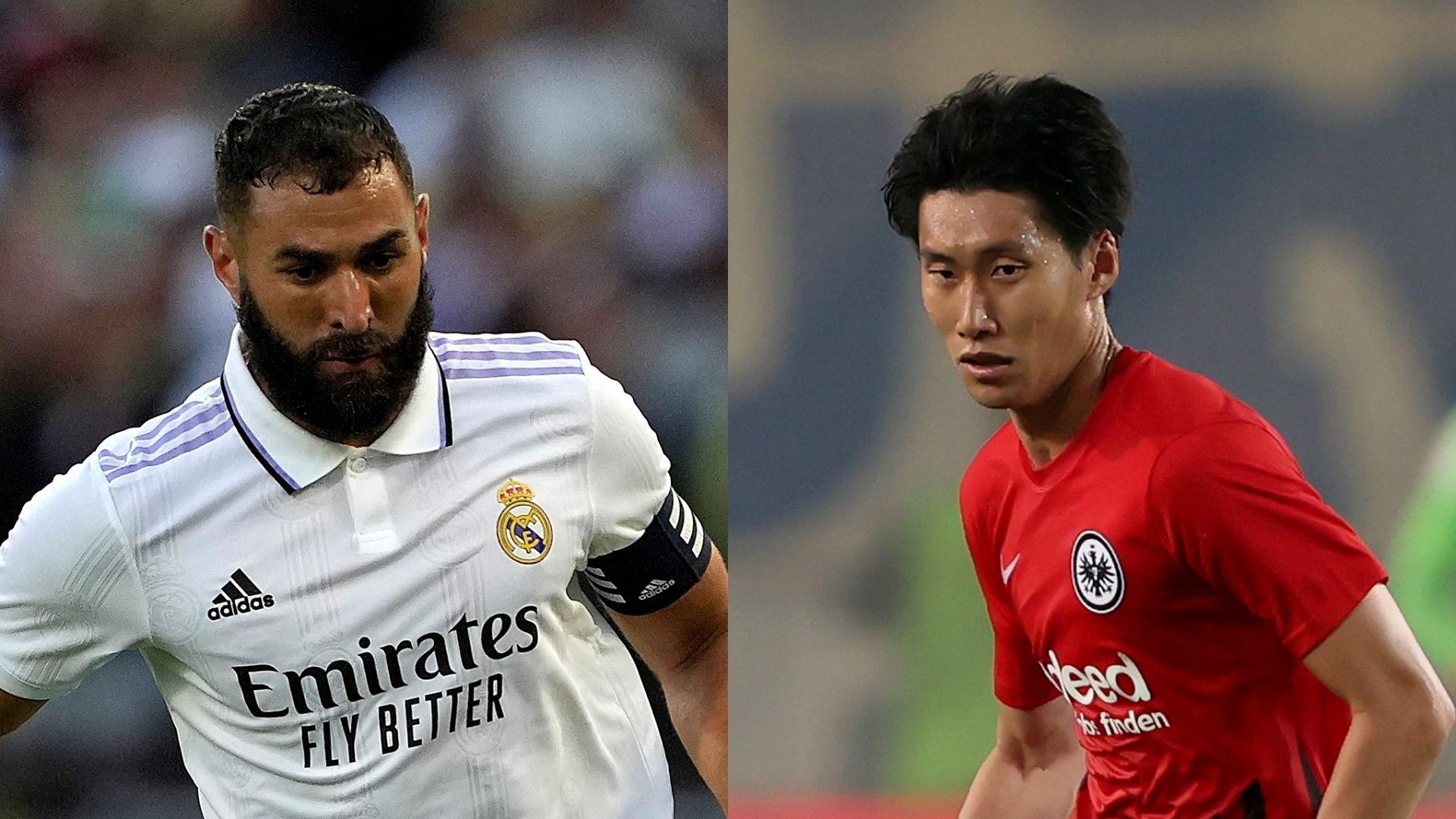Karim Benzema Real Madrid Daichi Kamada Frankfurt